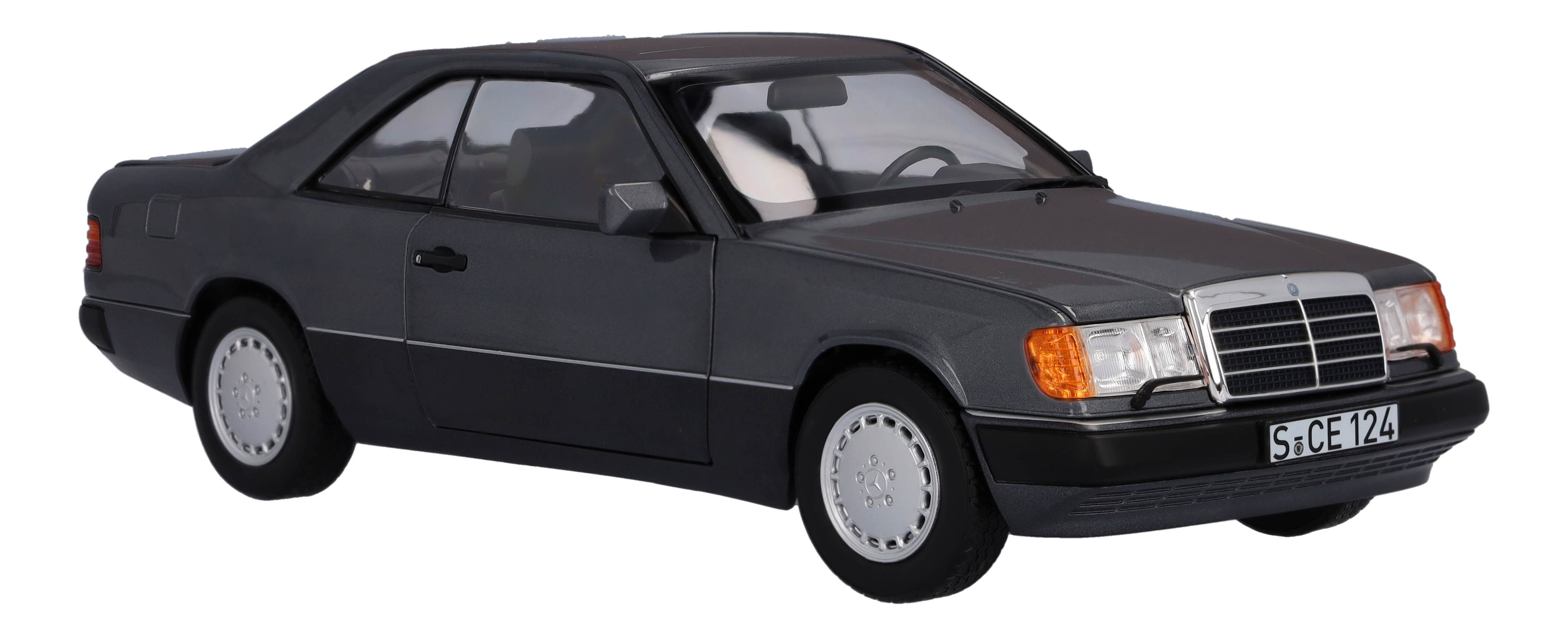 300 CE-24 kupé C124 (1988–1992) - šedá pearl, Norev, 1:18