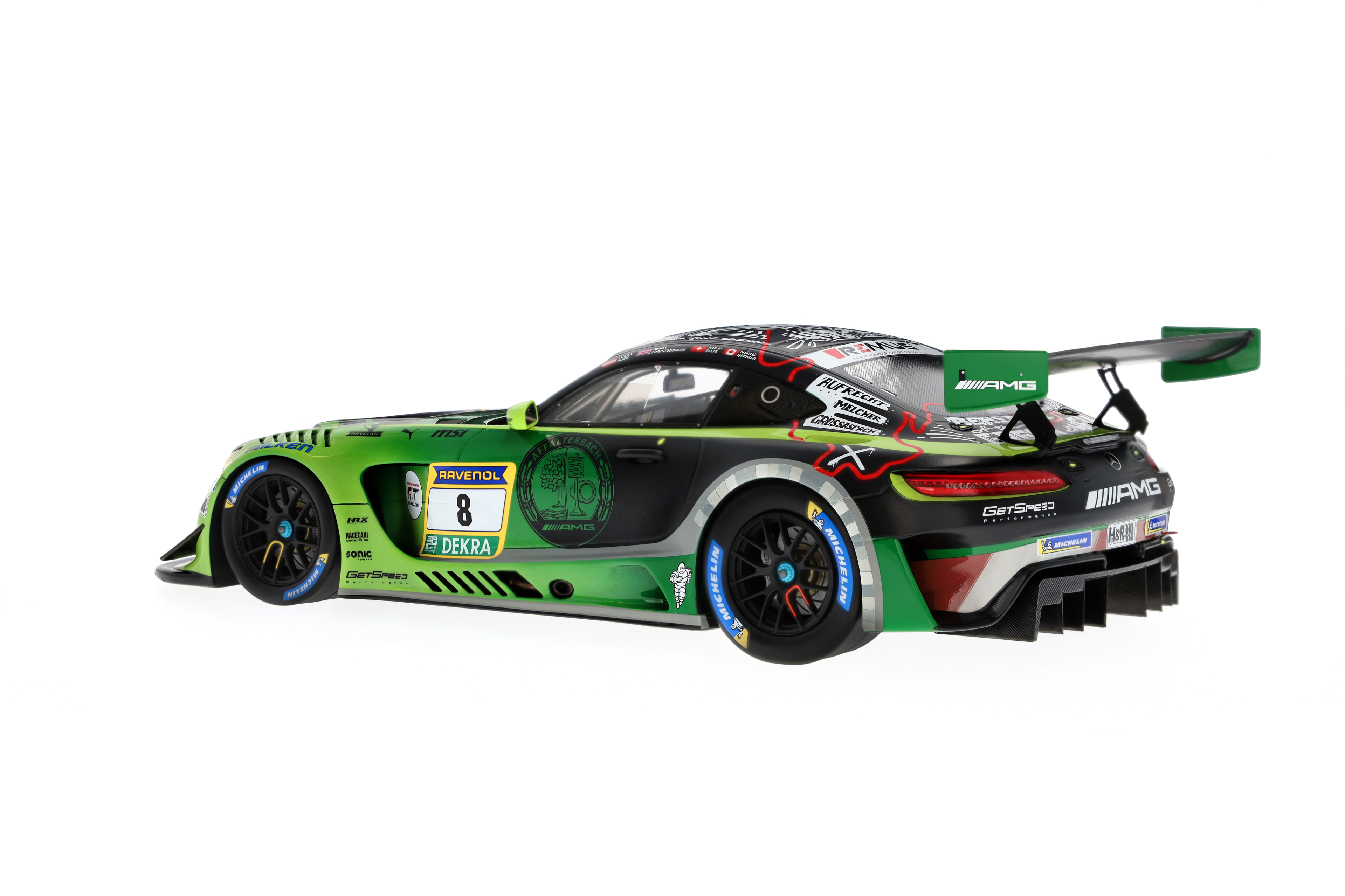 Mercedes-AMG GT3, ADAC RAVENOL 24h Nürburgring 2024, C190 - zelená světlá magno, Minimax, 1:18
