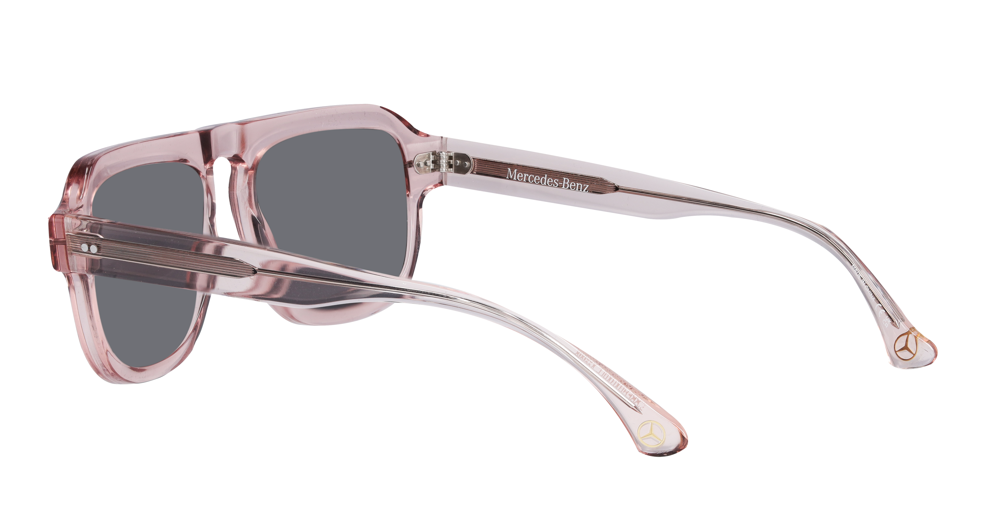 Sluneční brýle, Unisex - zlatá rosé / bronzové barvy, Acetát, transparentní