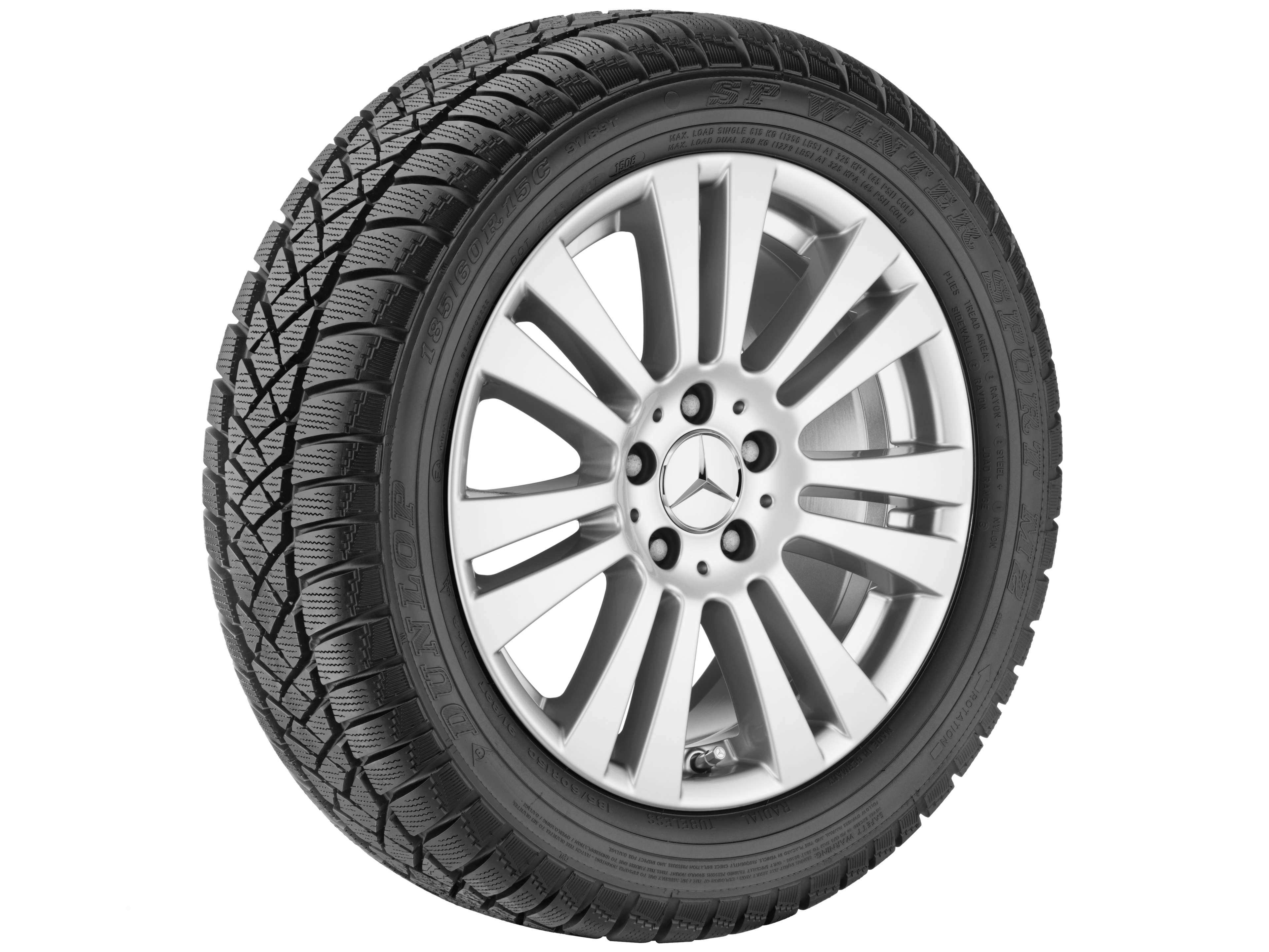 Kolo s 7 dvojitými paprsky, 40,6 cm (16 palce) - 7 J x 16 ET 42,5, stříbrná vanadium, lakované