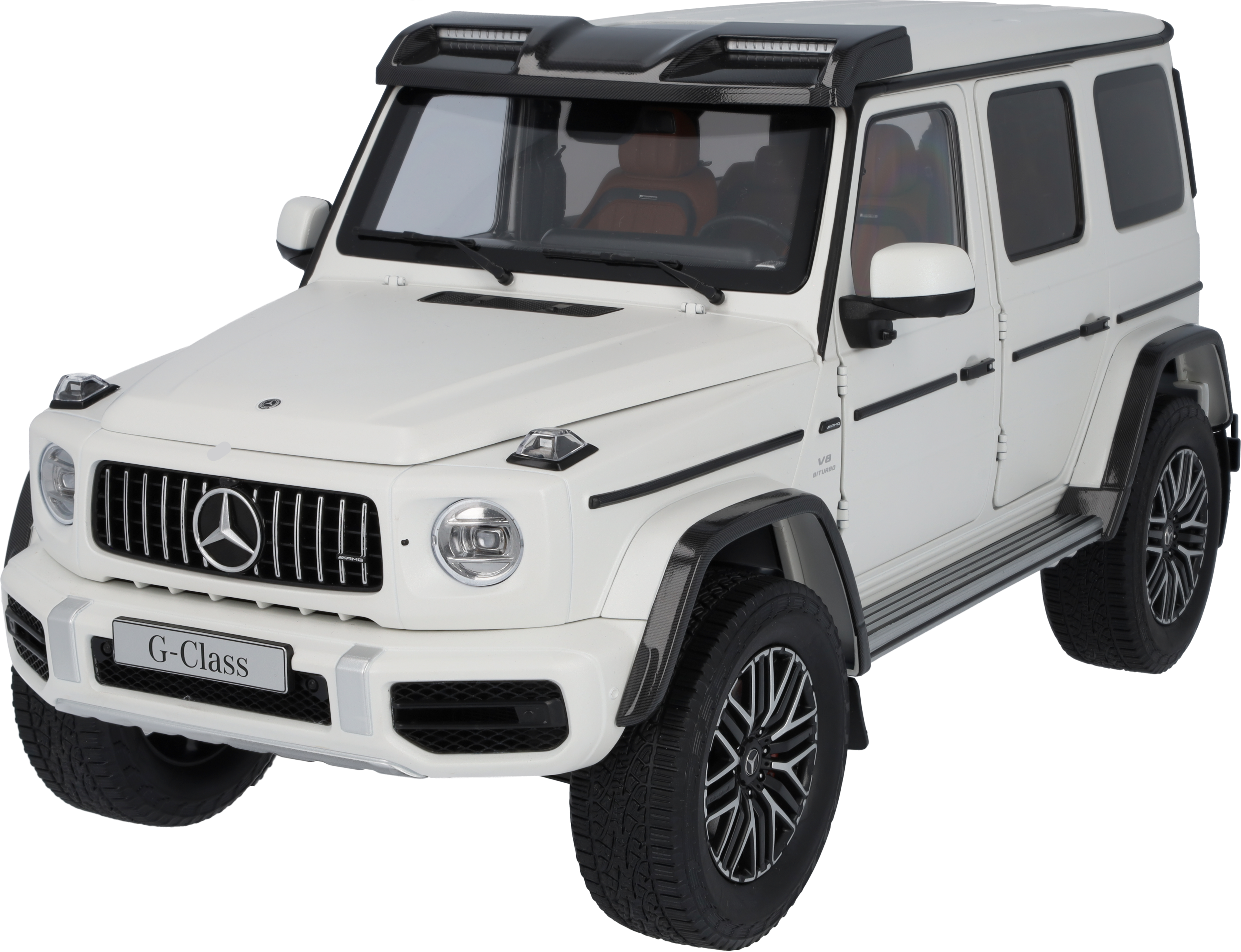 Mercedes-AMG G 63 4x42, W463 - G manufaktur bílá opalith magno, NZG, 1:12