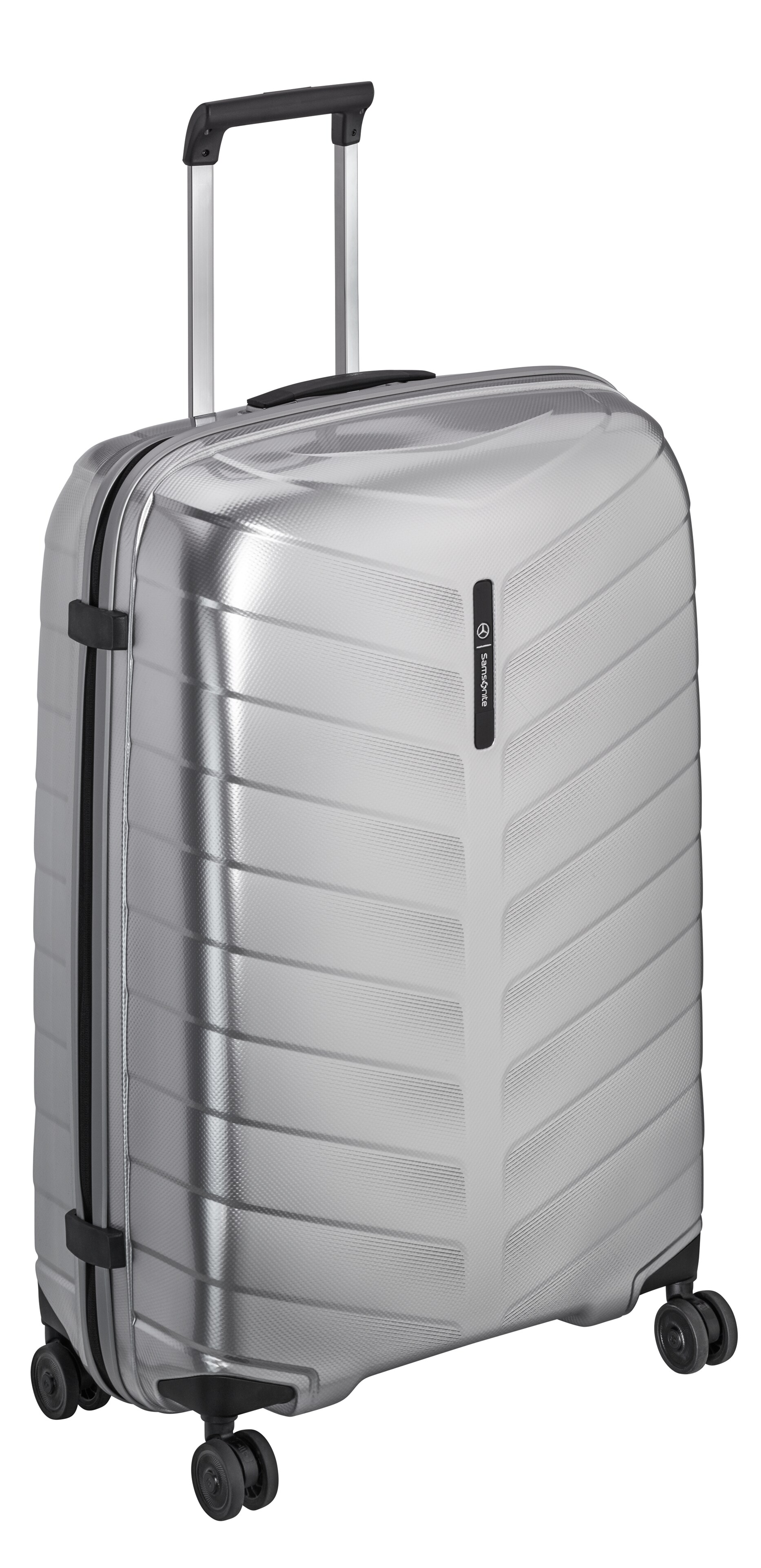 Kufřík, Spinner 75 - stříbrné barvy, Polypropylen / Polyester, Samsonit, 97 l