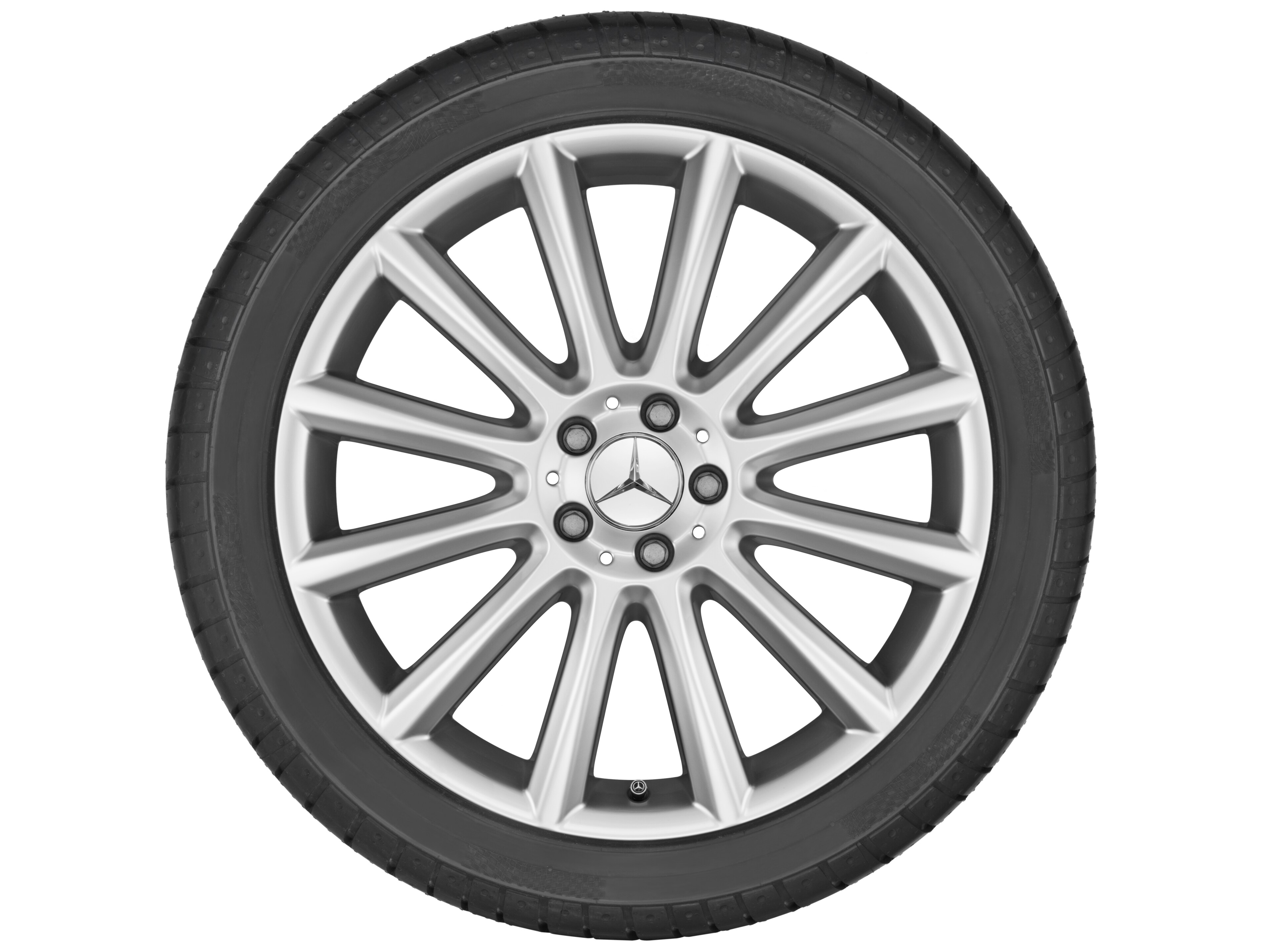 Kolo s 12 paprsky, 50,8 cm (20 palců) - 8,5 J x 20 ET 67, šterlinkové stříbro