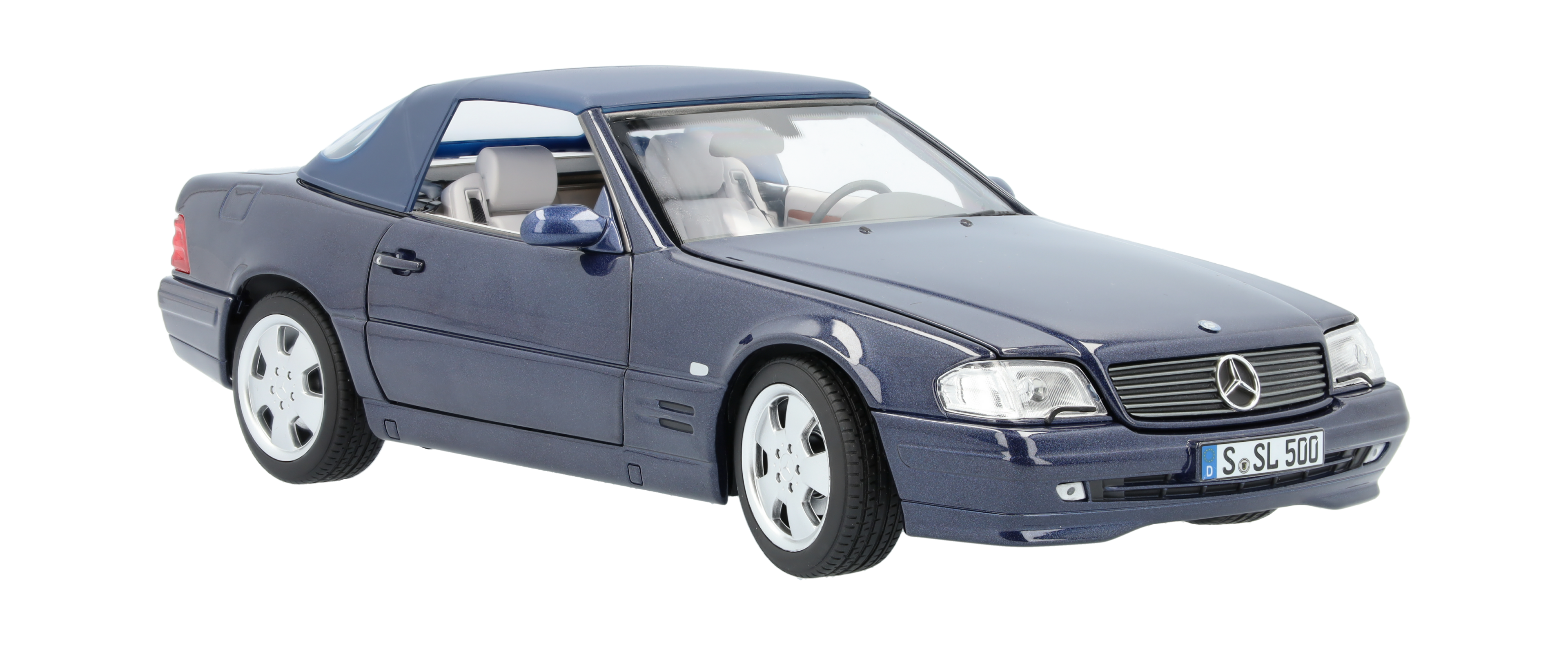 SL 500 R129 (1998-2001) - azurově modrá, Norev, 1:18