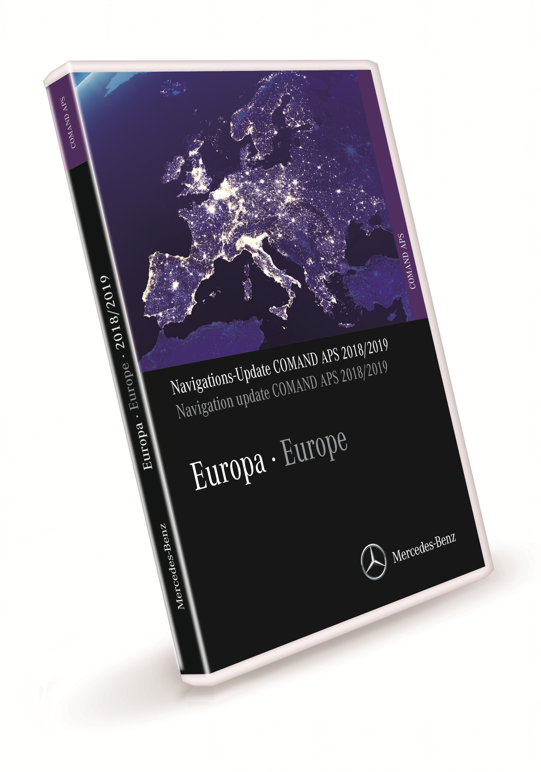 Aktualizace navigace, COMAND APS, Evropa, Verze 2018/2019, - KONEČNÁ VERZE - fialová, NTG4-204