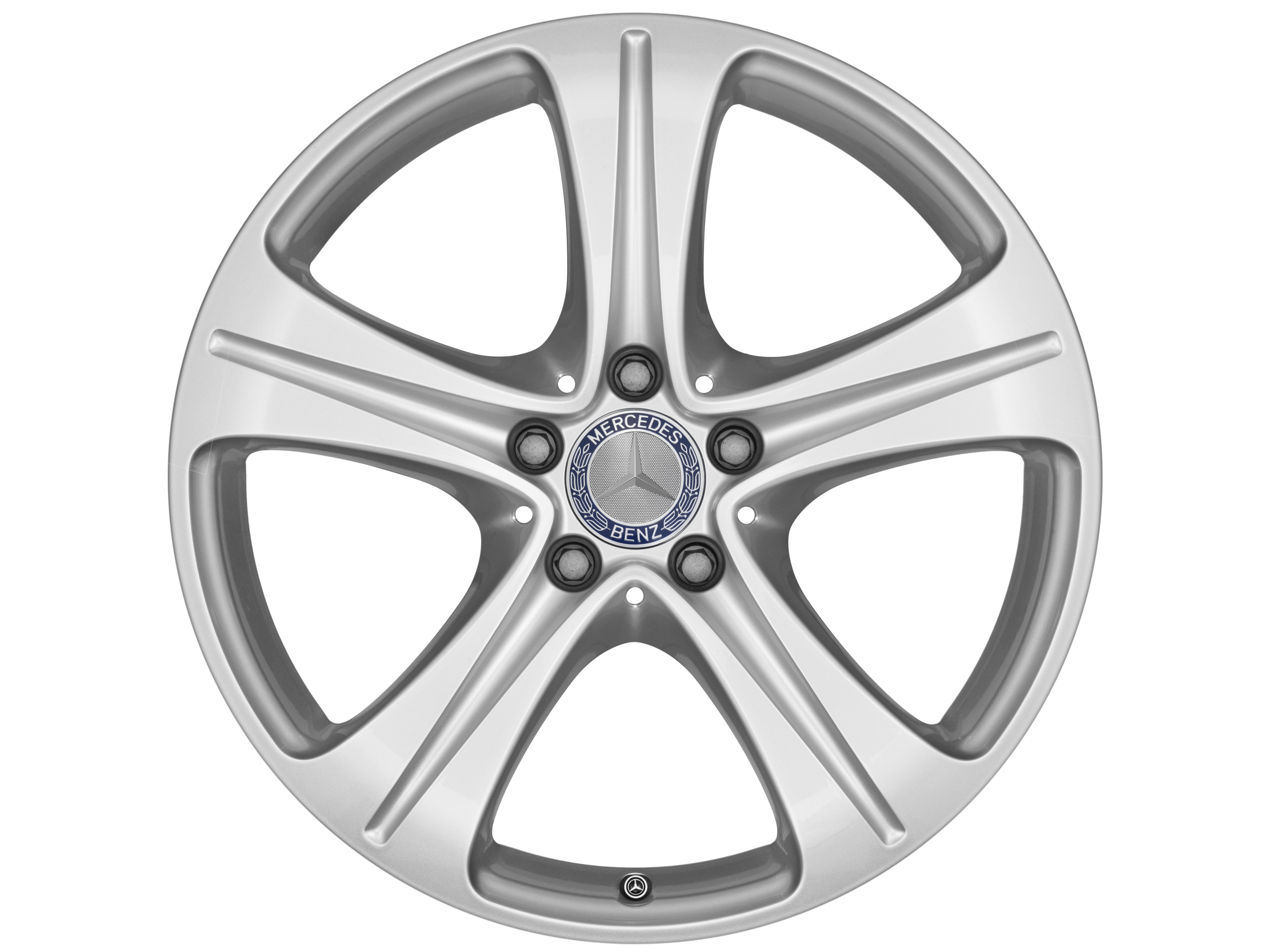 Kolo s 5 paprsky, 45,7 cm (18 palce) - 8 J x 18 ET 43, stříbrná vanadium, lakované