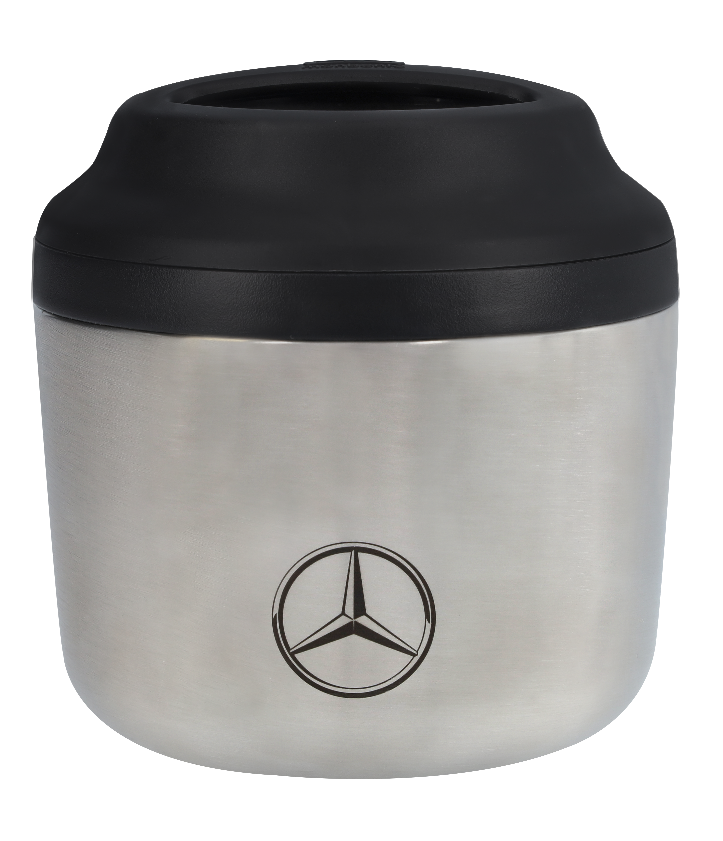 Termobox na jídlo - černá-stříbrná, Nerezová ocel / Polypropylen / Silikon, monbento®, 550 ml