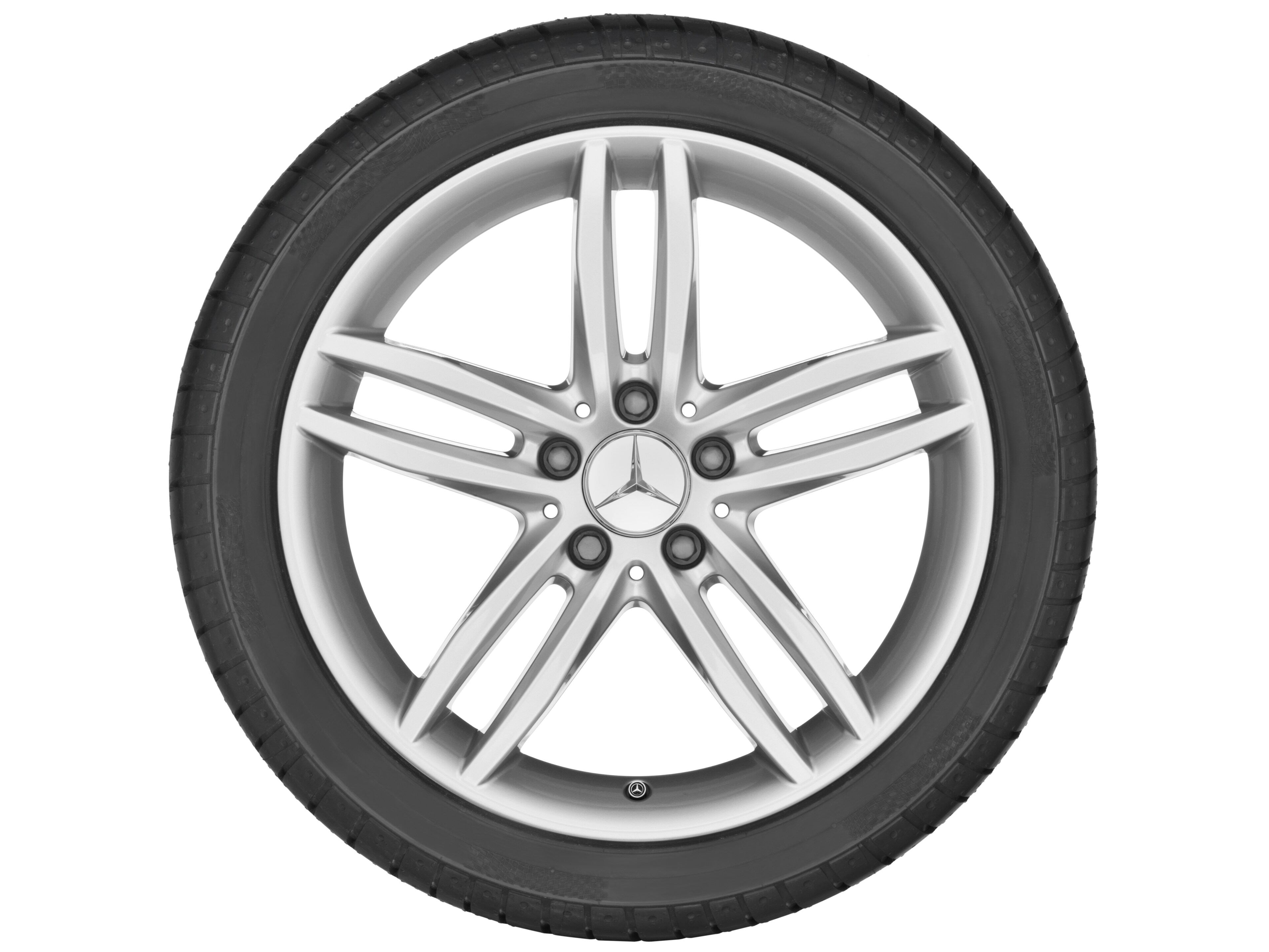 Kolo s 5 dvojitými paprsky, 45,7 cm (18 palce) - 8,5 J x 18 ET 36, stříbrná vanadium, lakované
