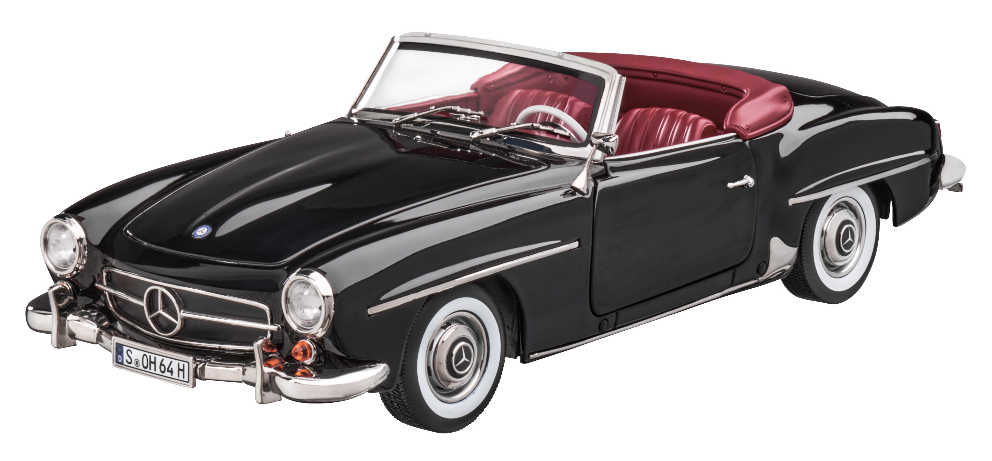 190 SL Roadster W 121 (1954-1963) - černá, Norev, 1:18