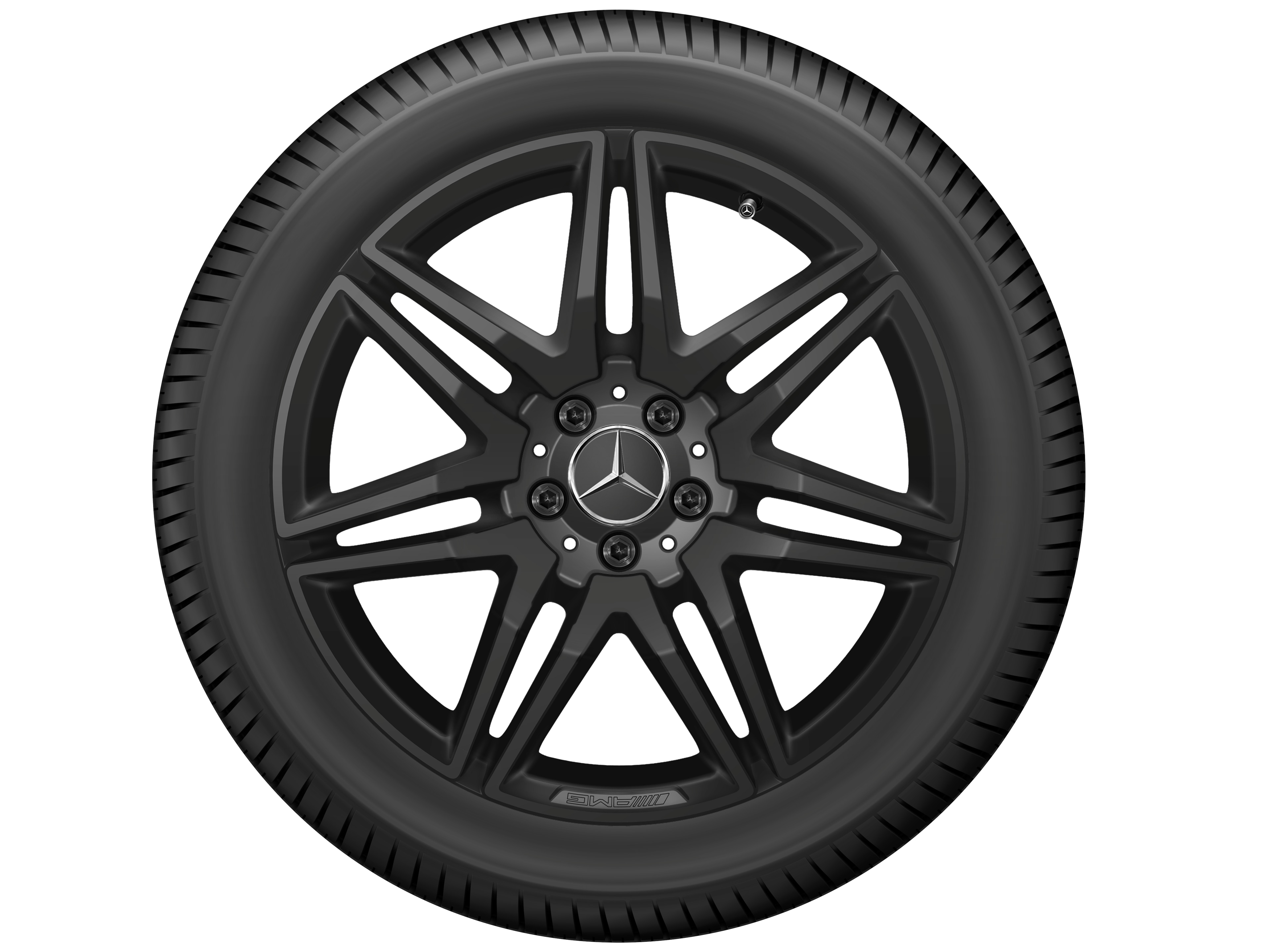 Kolo AMG s 7 dvojitými paprsky, 48,3 cm (19 palců) - 8 J x 19 ET 52, černá, lesklé