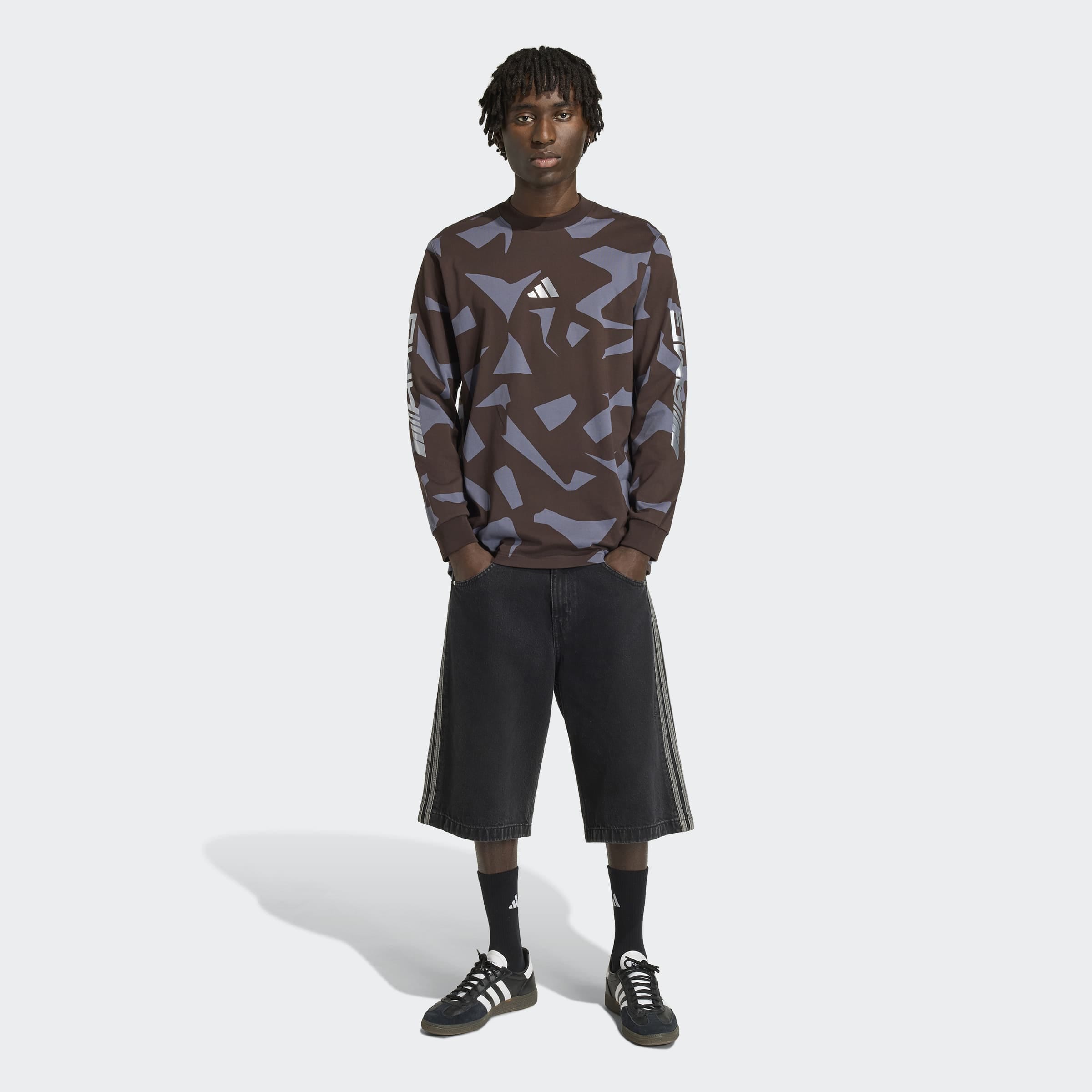 AMG dlouhý rukáv, Unisex - tmavě hnědá, XS