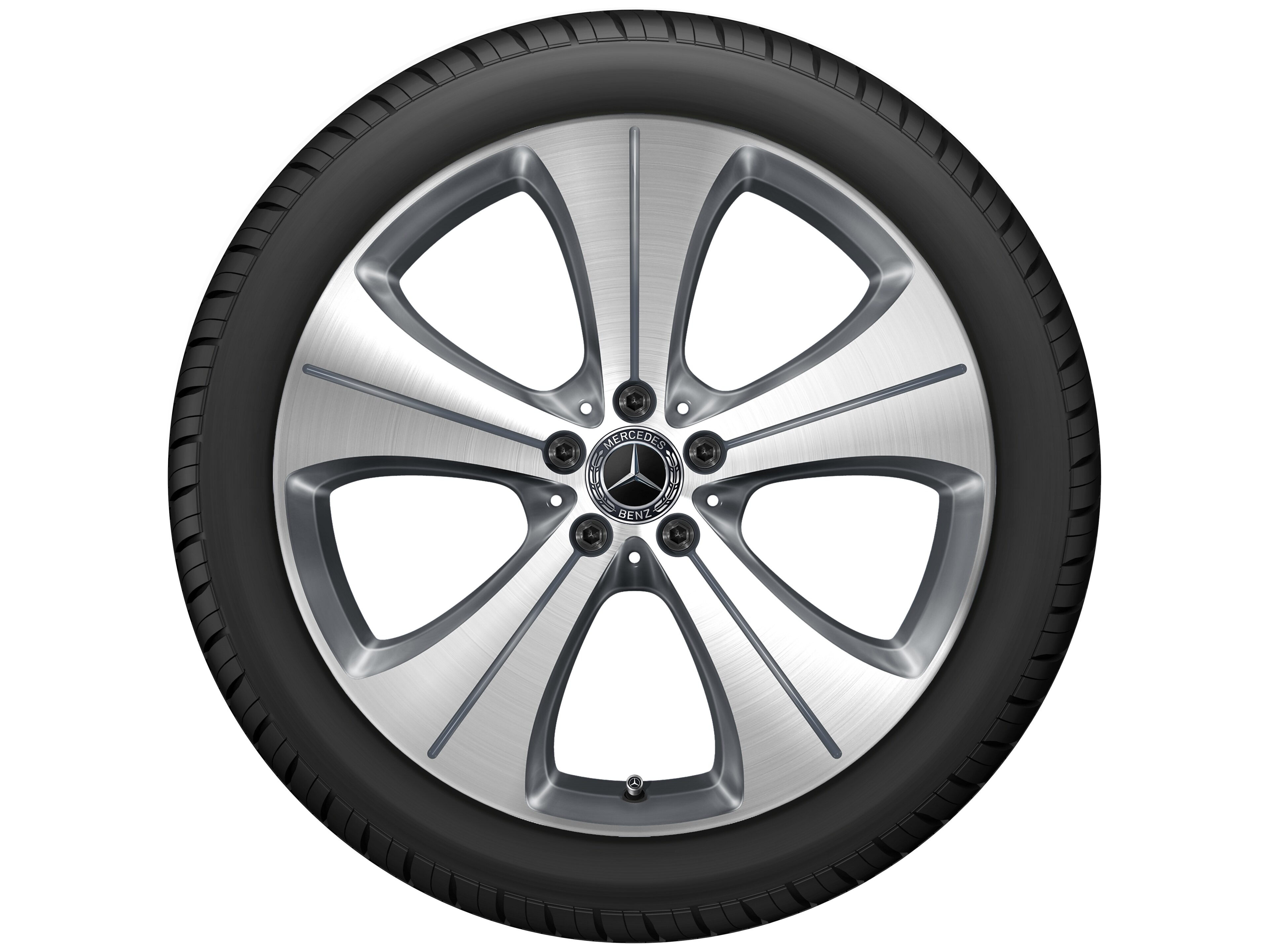 Kolo s 5 otvory, 50,8 cm (20 palců) - 8 J x 20 ET 48, tremolit metalický, soustružené do lesku