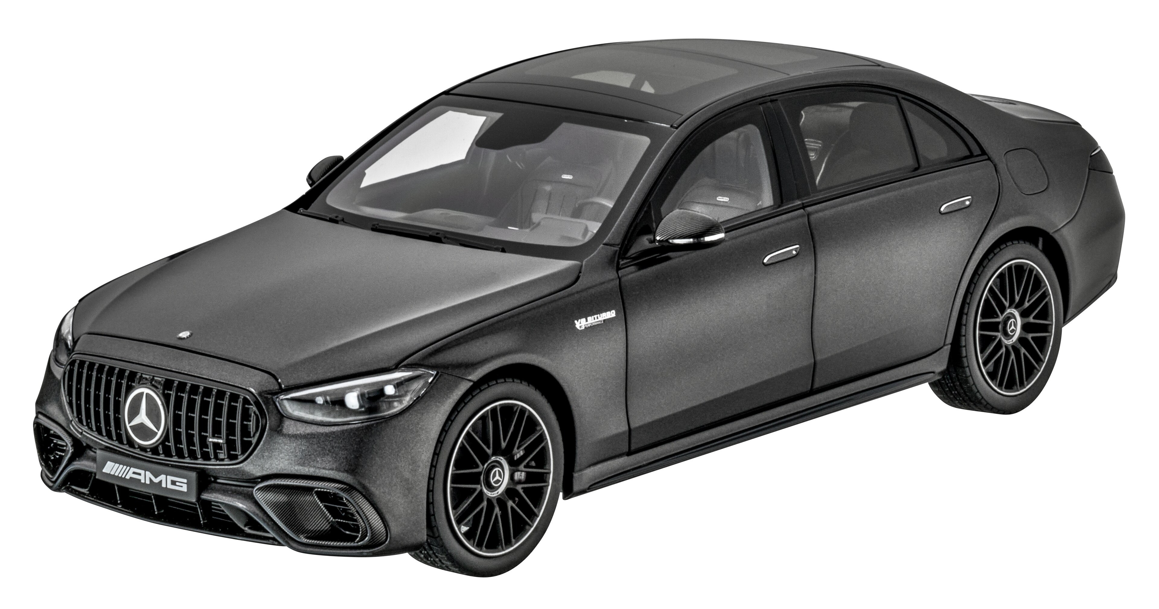 Mercedes-AMG S 63, E PERFORMANCE, V223 - MANUFAKTUR šedá graphite magno, NZG, 1:18