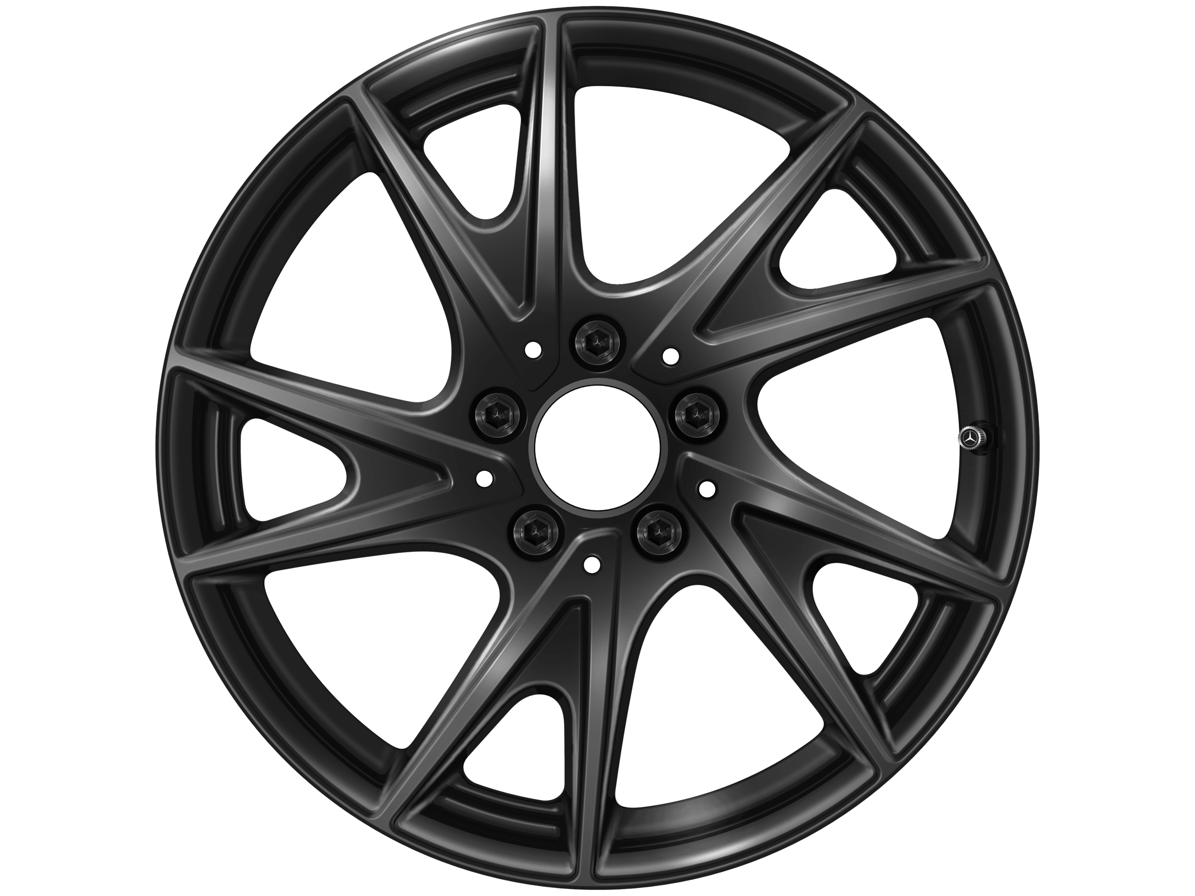 Kolo s 5 dvojitými paprsky, 43,2 cm (17 palců) - 8 J x 17 ET 58, černá