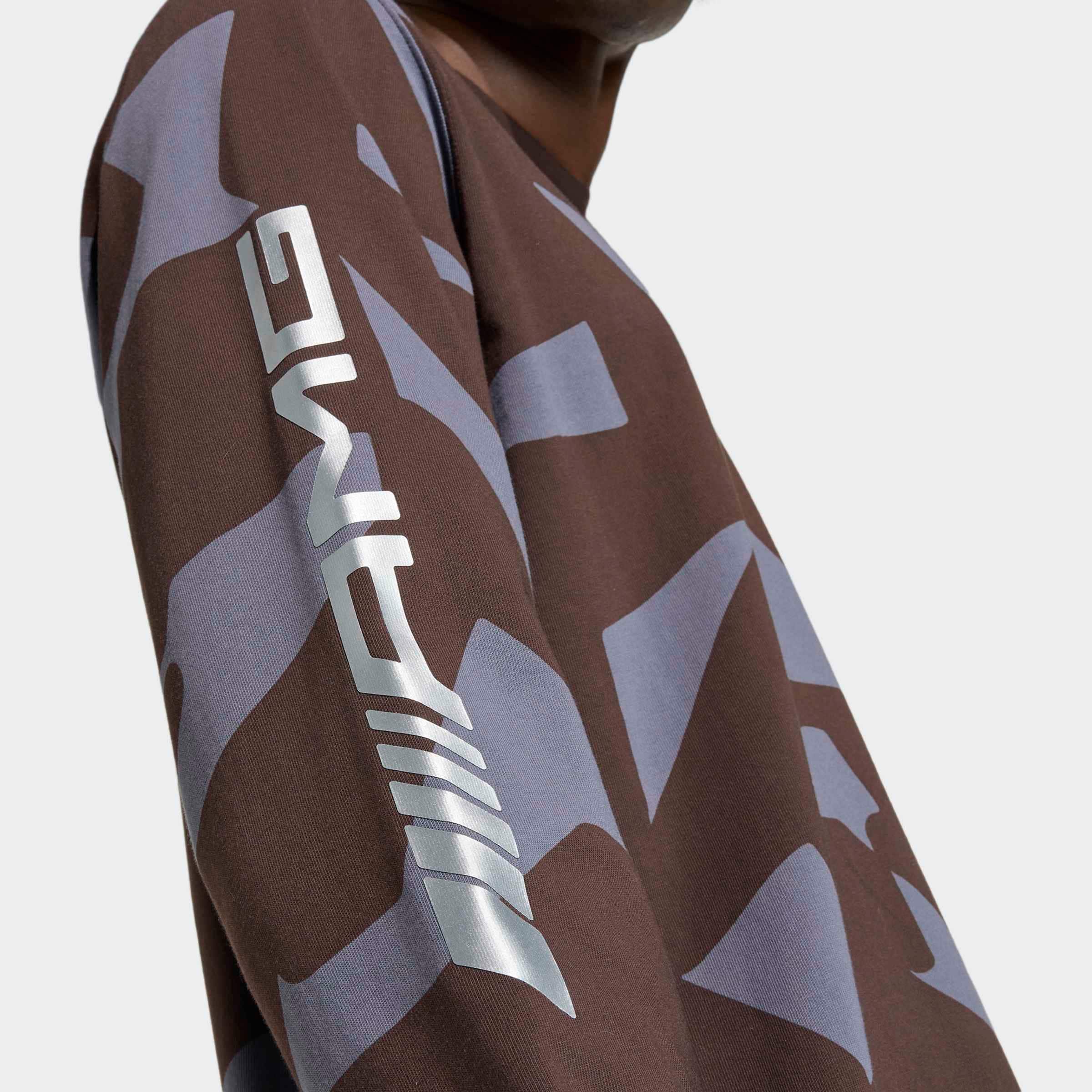 AMG dlouhý rukáv, Unisex - tmavě hnědá, XS