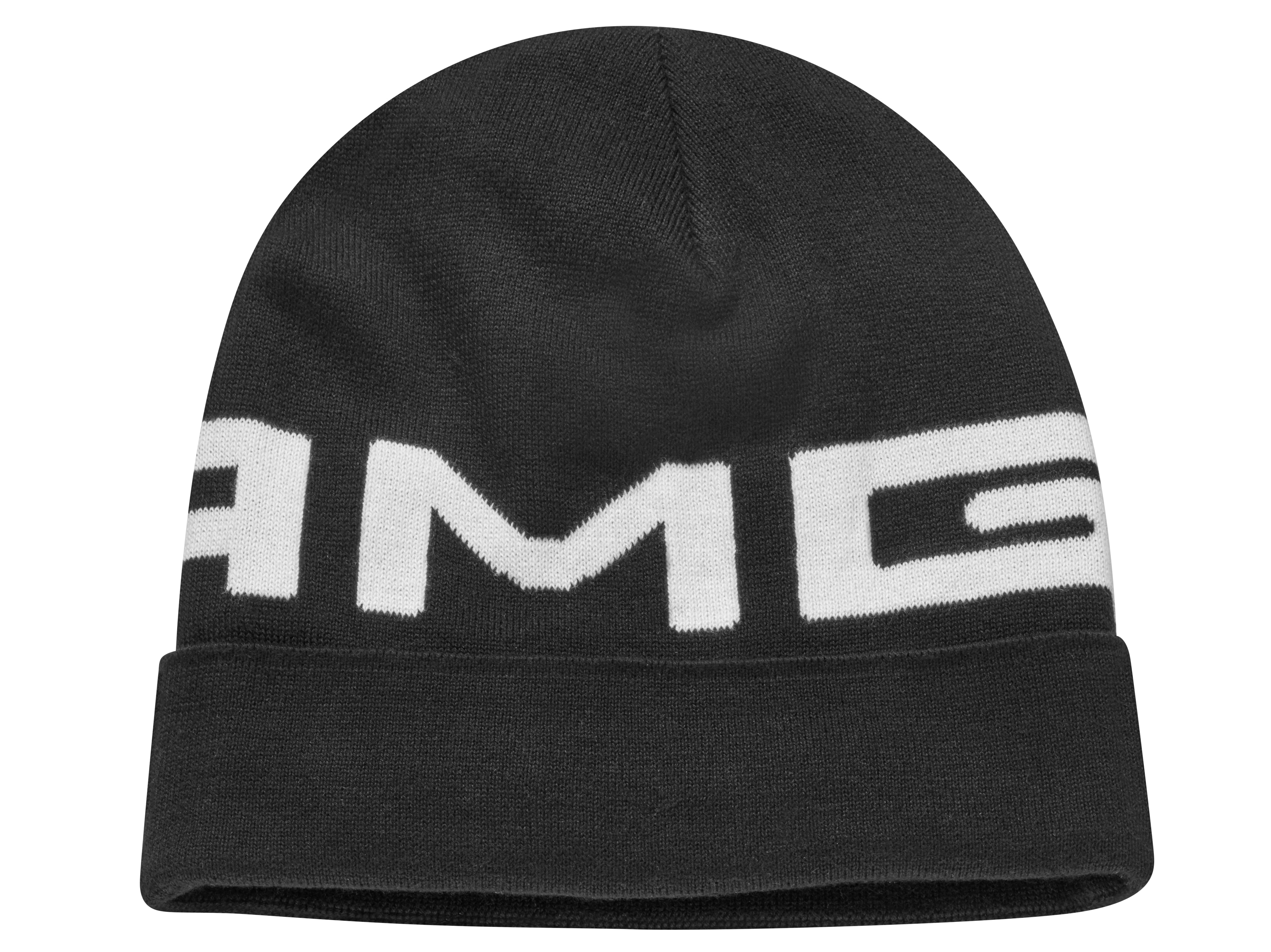 Pletená čepice AMG - černá, Bavlna