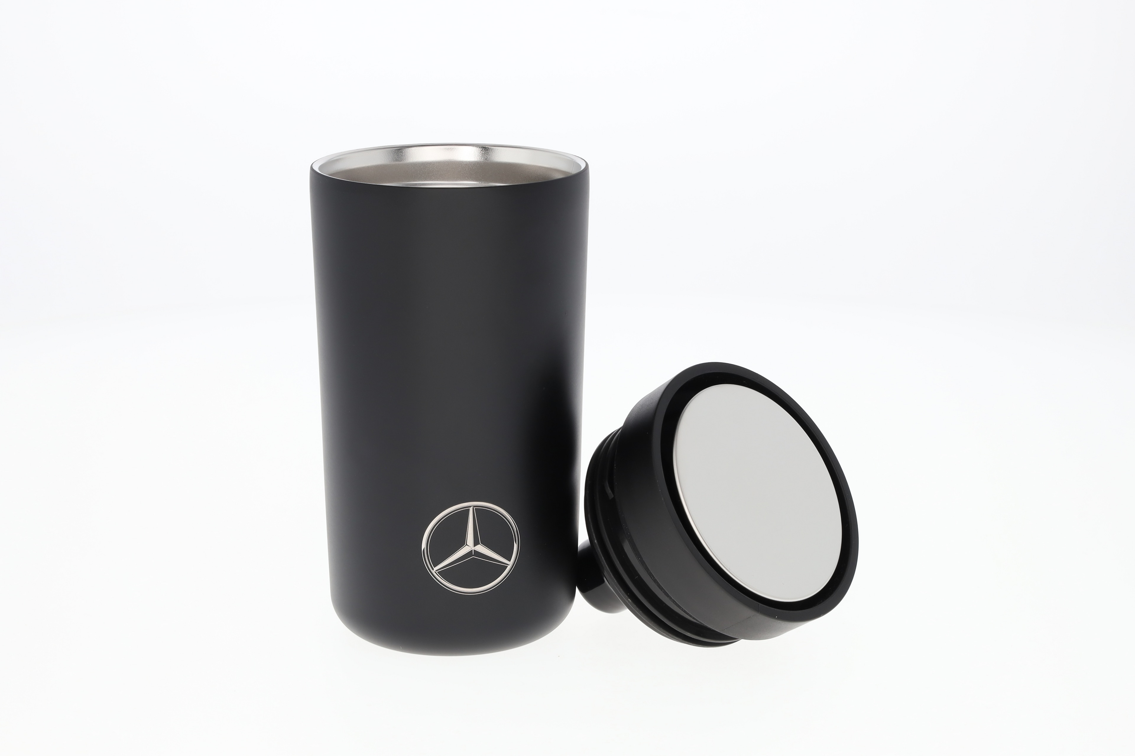 Cestovní hrnek - černá, Nerezová ocel / Polypropylen, Stelton, 200 ml
