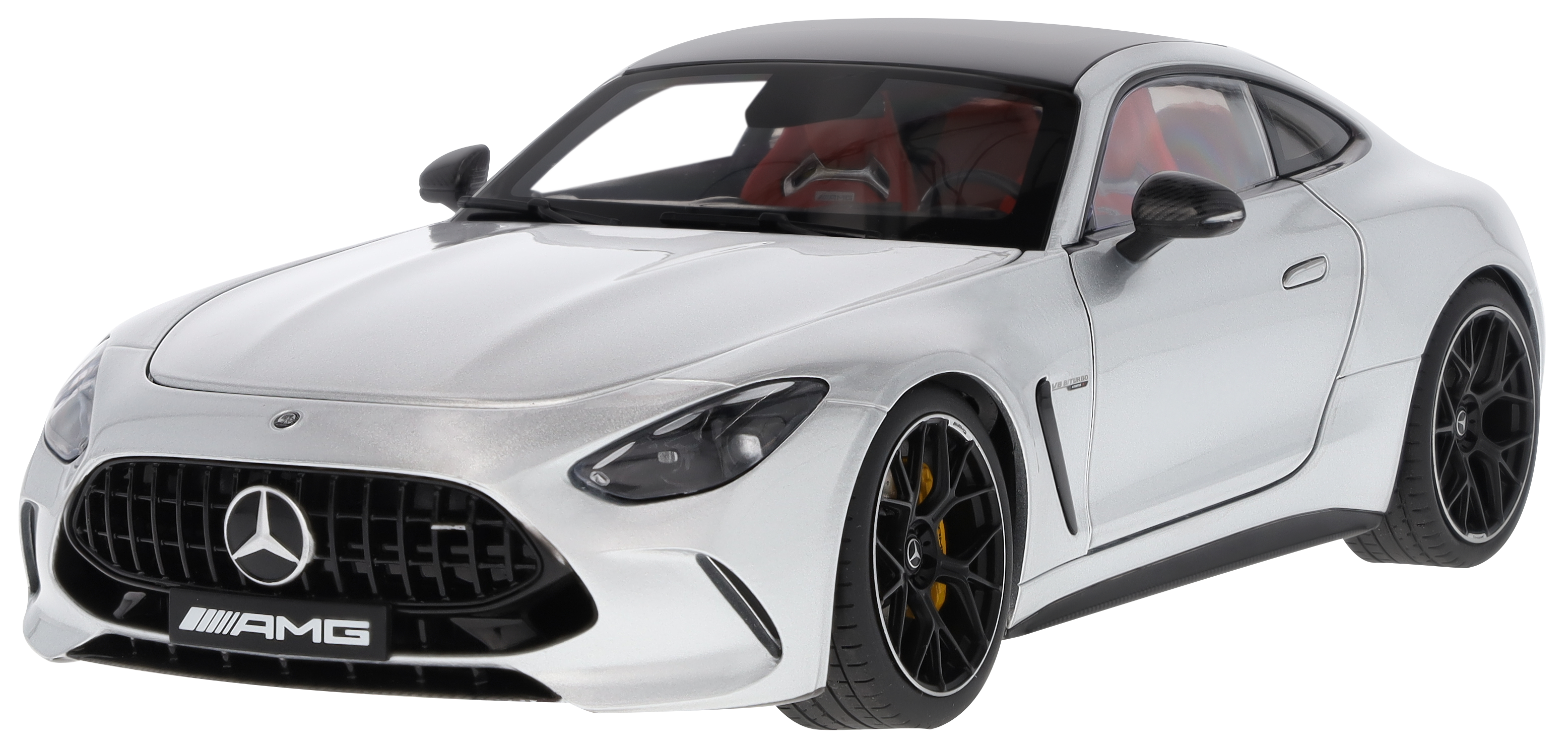 Mercedes-AMG GT 63, C192 - stříbrná hightech, NZG, 1:18