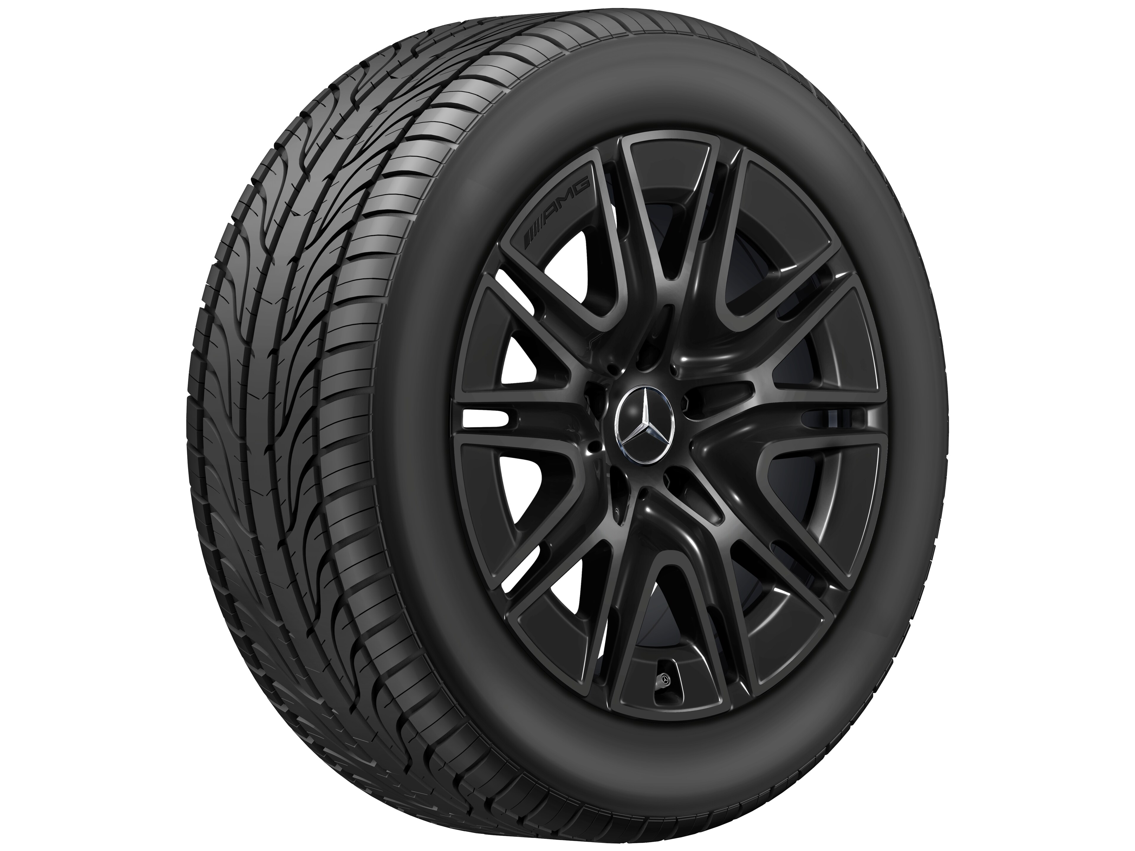 Kolo AMG s 10 paprsky, 50,8 cm (20 palců) - 8,5 J x 20 ET 32,2, černá, lesklé