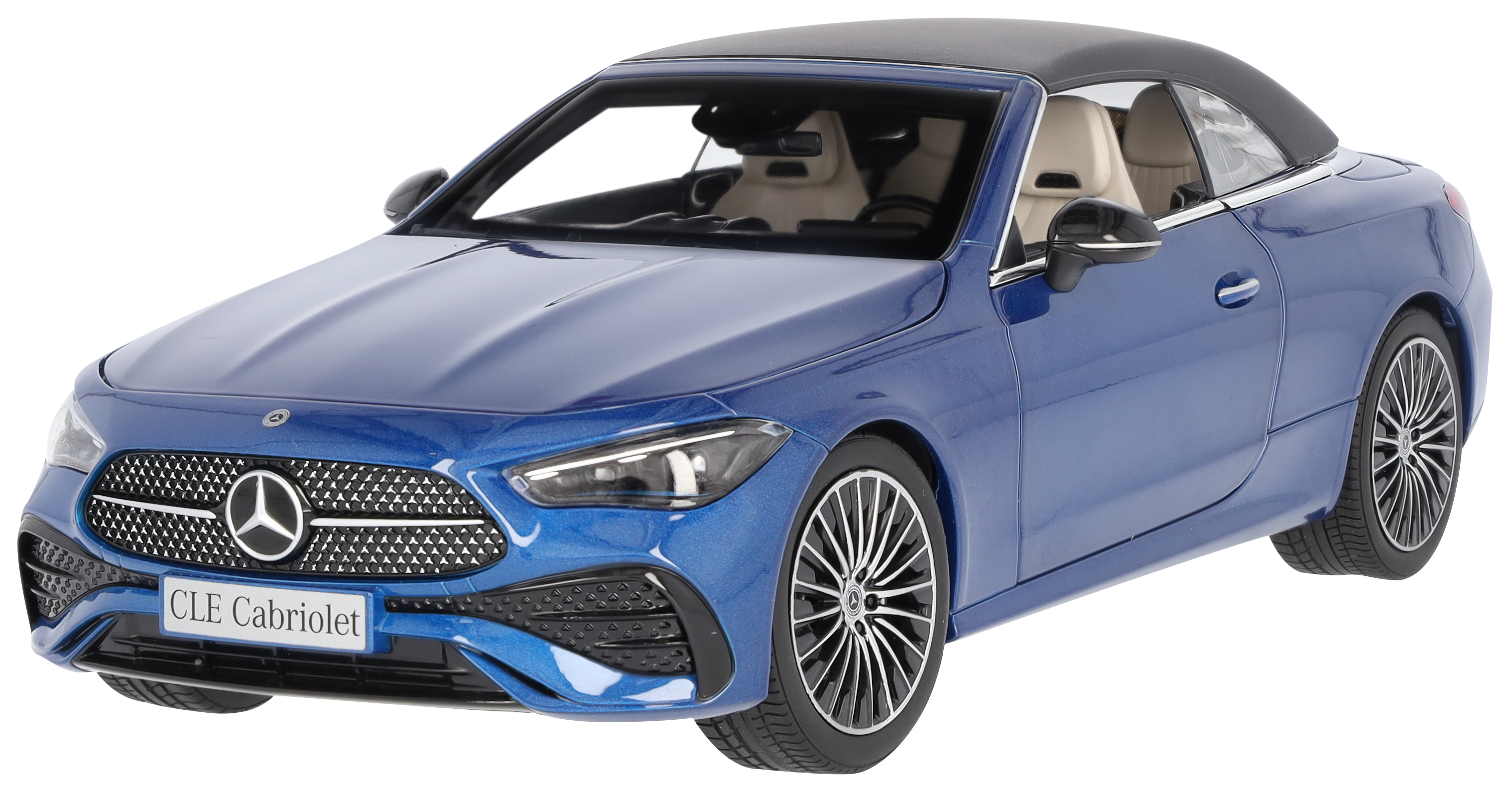 CLE Kabriolet, AMG Line, A236 - modrá spectral, Norev, 1:18