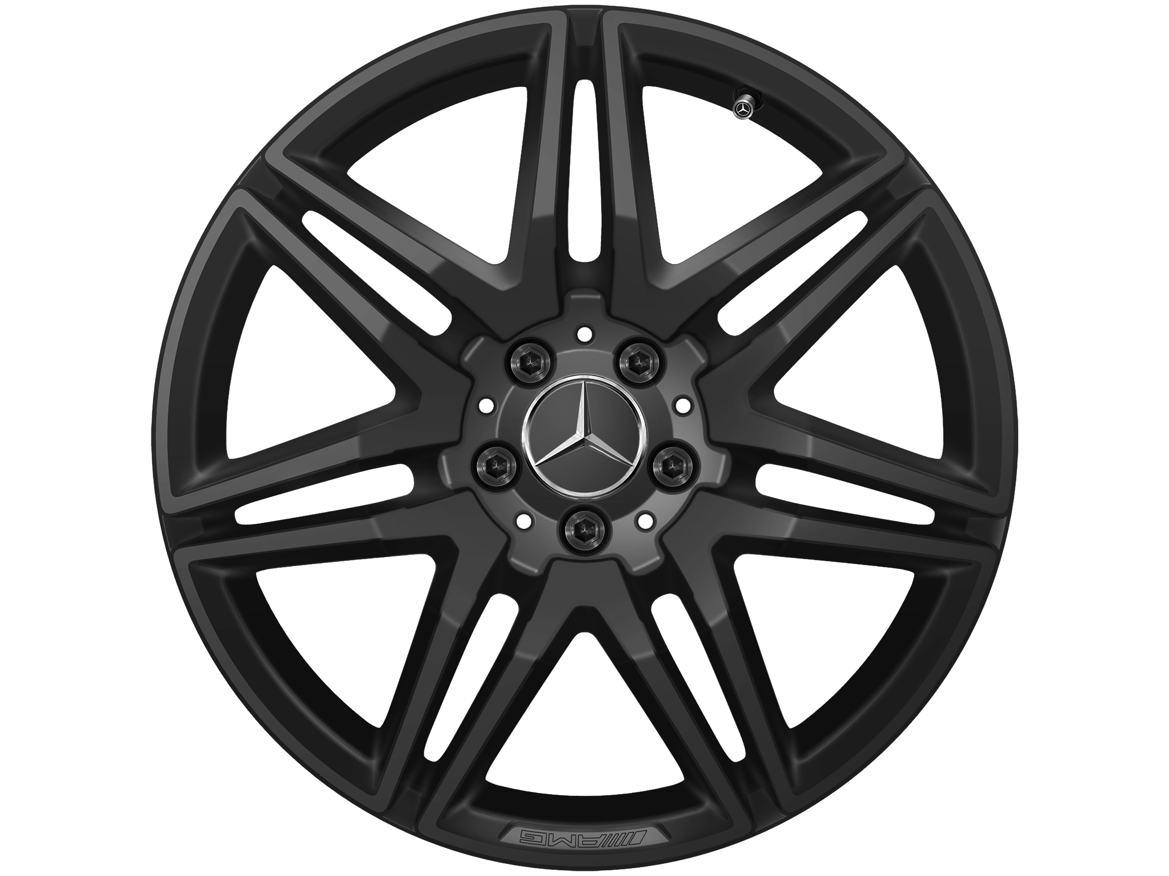 Kolo AMG s 7 dvojitými paprsky, 48,3 cm (19 palců) - 8 J x 19 ET 52, černá, lesklé