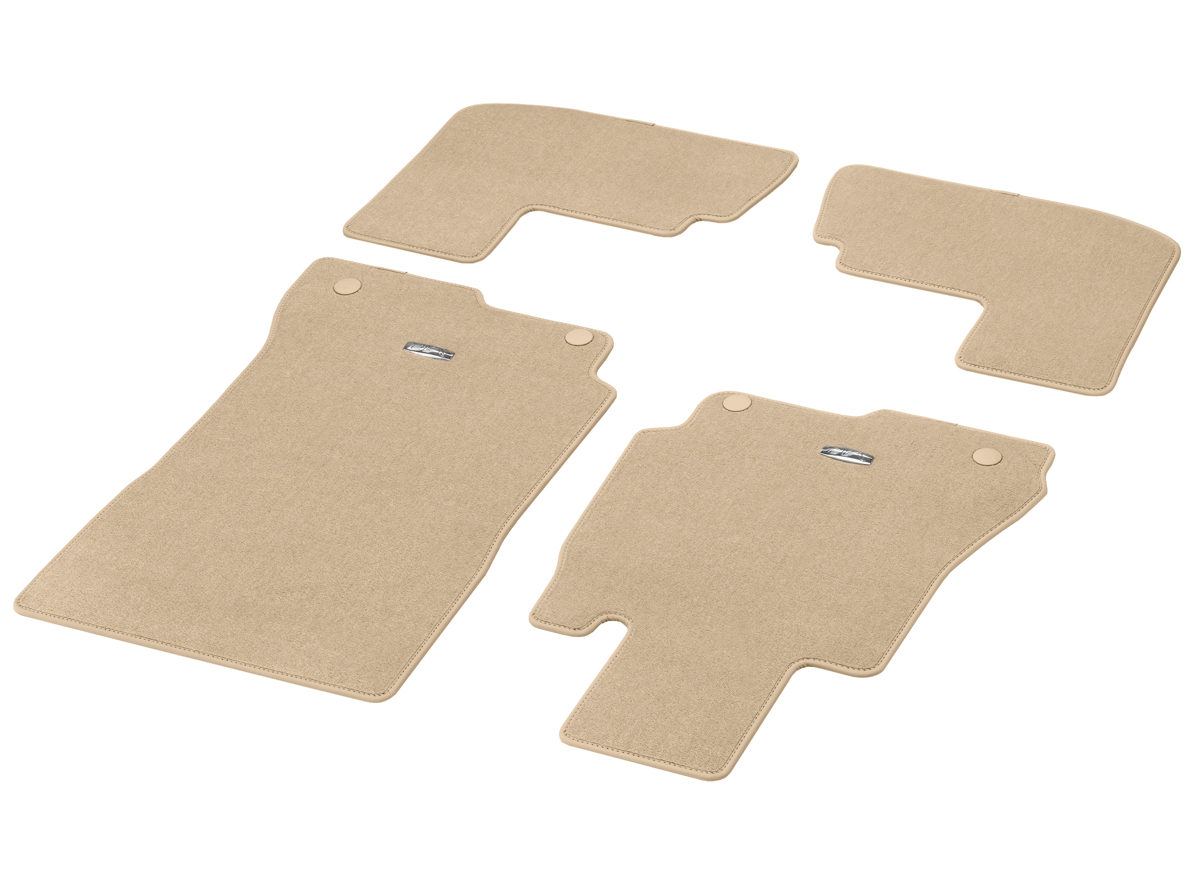 Velurové koberečky CLASSIC, Sada, 4dílný, V12 - RL, béžová cashmere