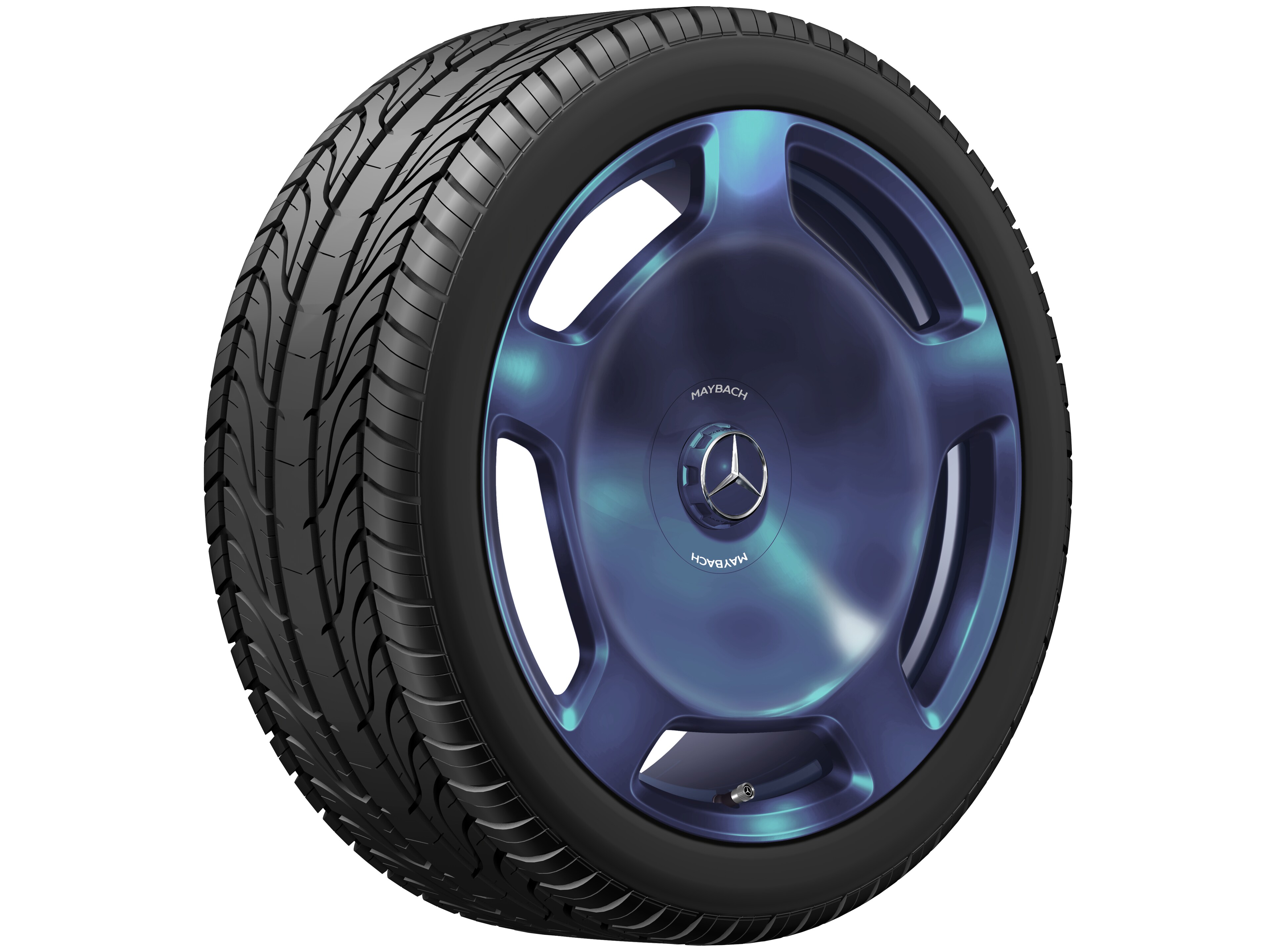 Kolo s 5 otvory, 50,8 cm (20 palců) - 10 J x 20 ET 48,1, modrá nautik, leštěné