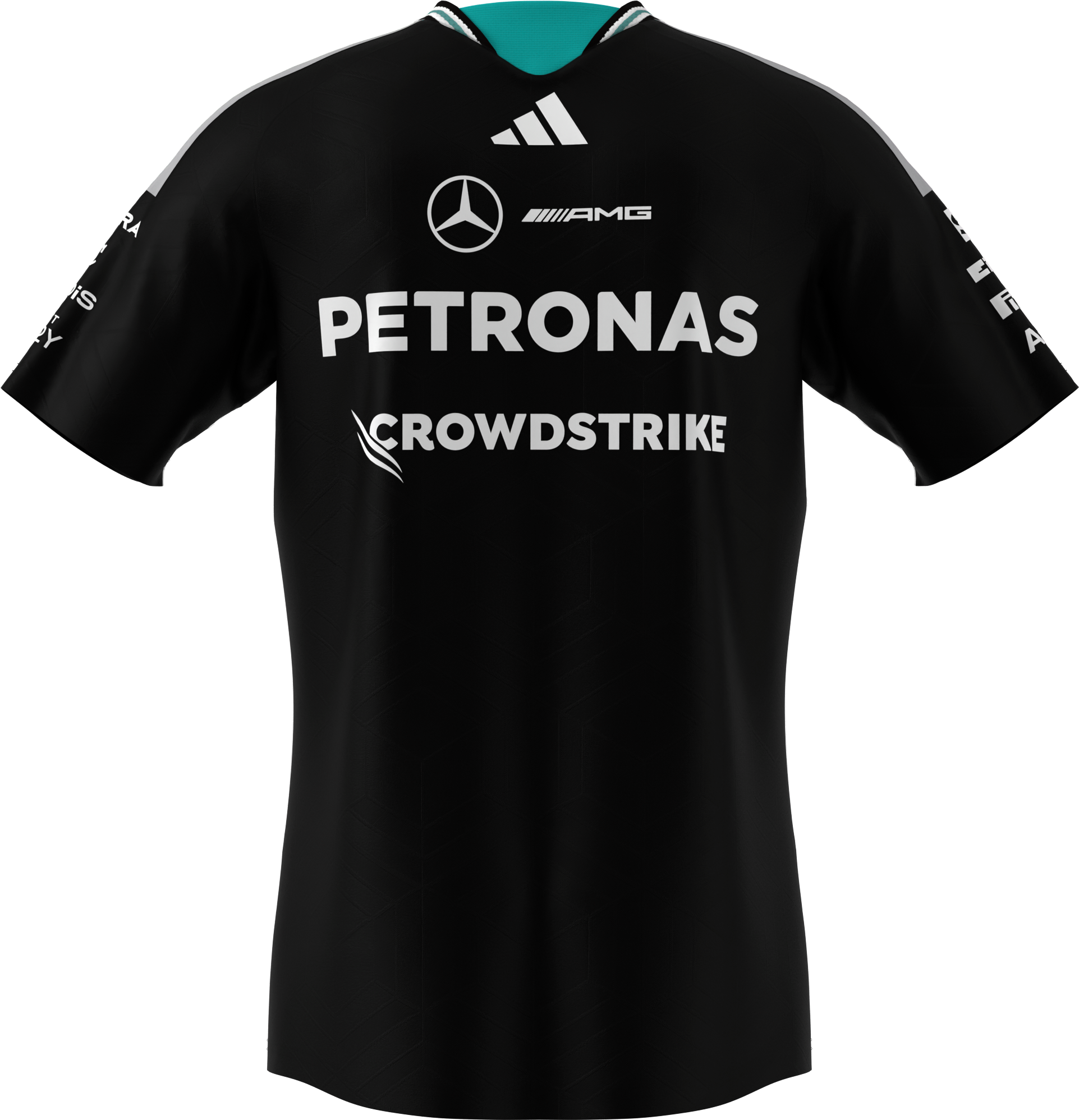 Pánské tričko, Autentický řidič, Mercedes-AMG F1 - černá, S