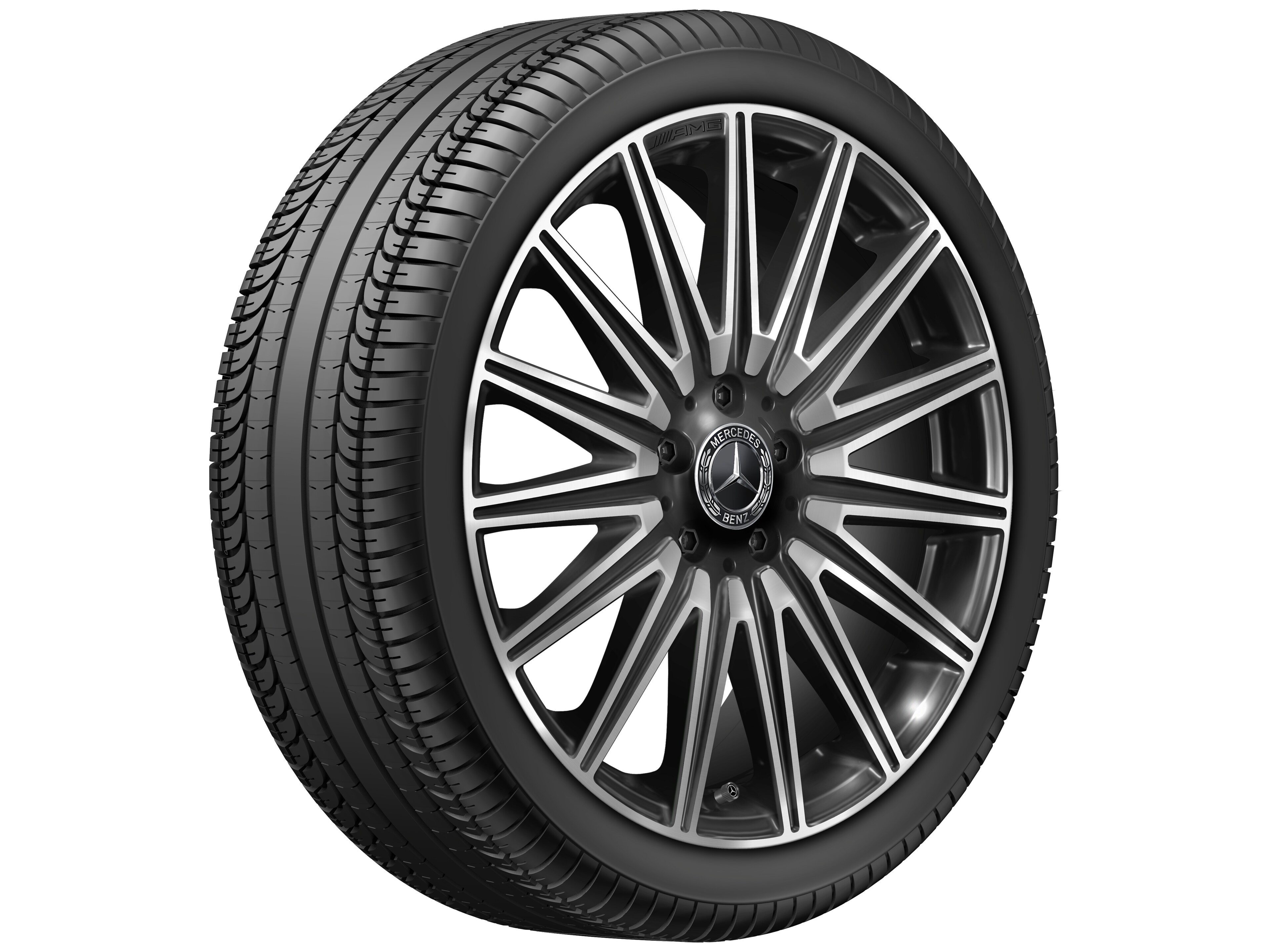Kolo AMG z lehkých slitin, ve vícepaprskovém provedení, 48,3 cm (19 palců) - 7,5 J x 19 ET 48,4, černá
