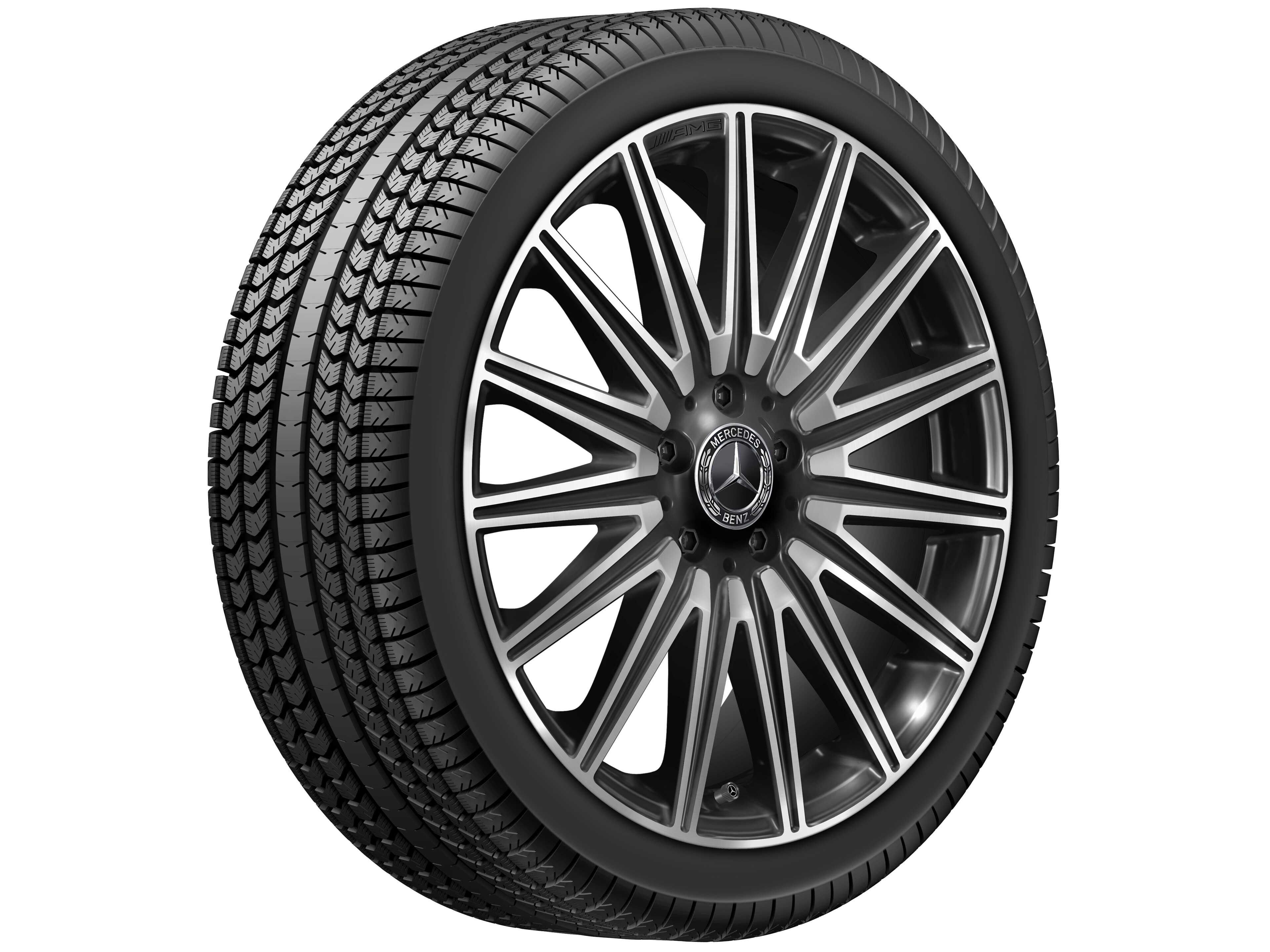 Kolo AMG z lehkých slitin, ve vícepaprskovém provedení, 48,3 cm (19 palců) - 7,5 J x 19 ET 48,4, černá