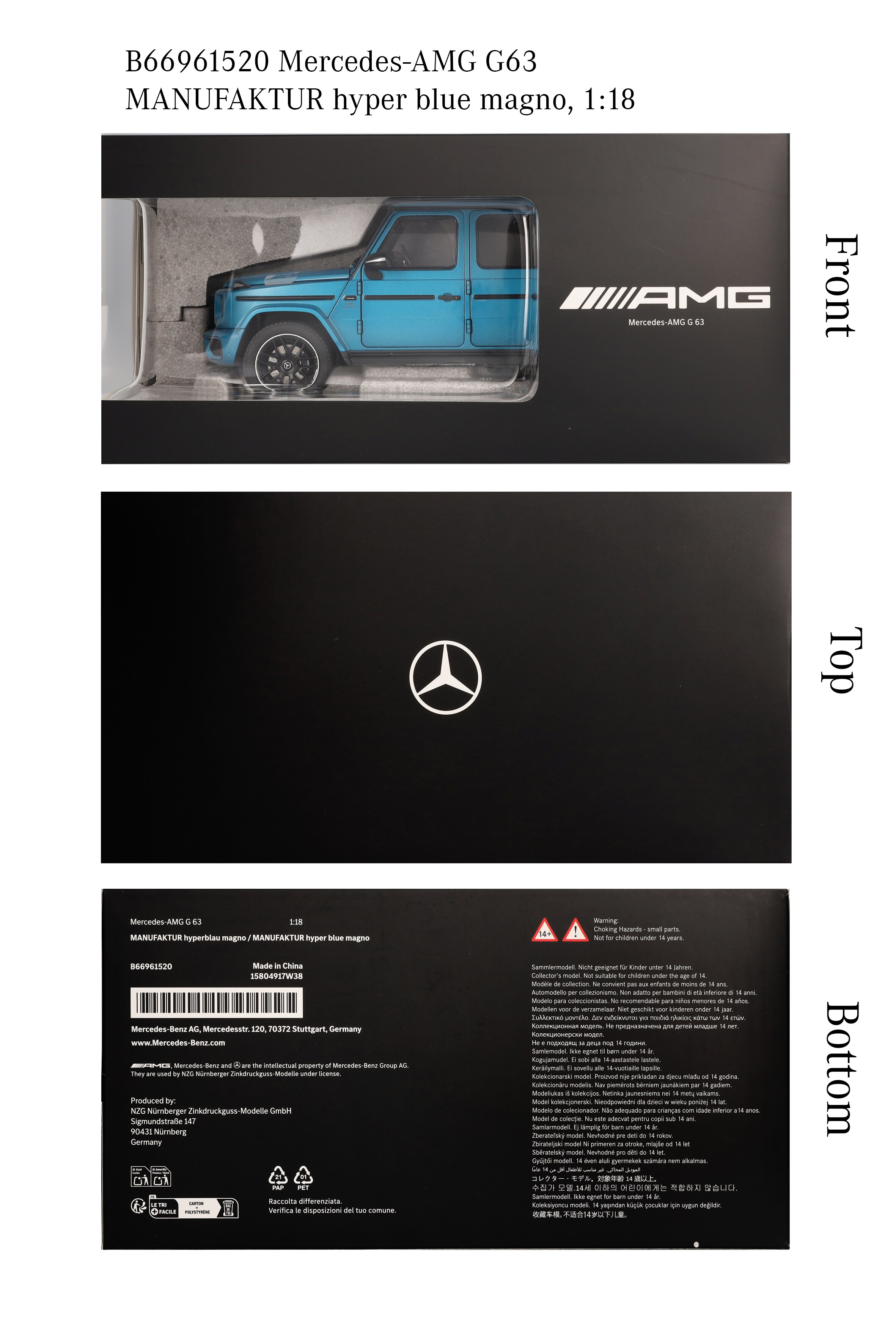 Mercedes-AMG G 63, Terénní vozidlo, W465 - NZG, 1:18