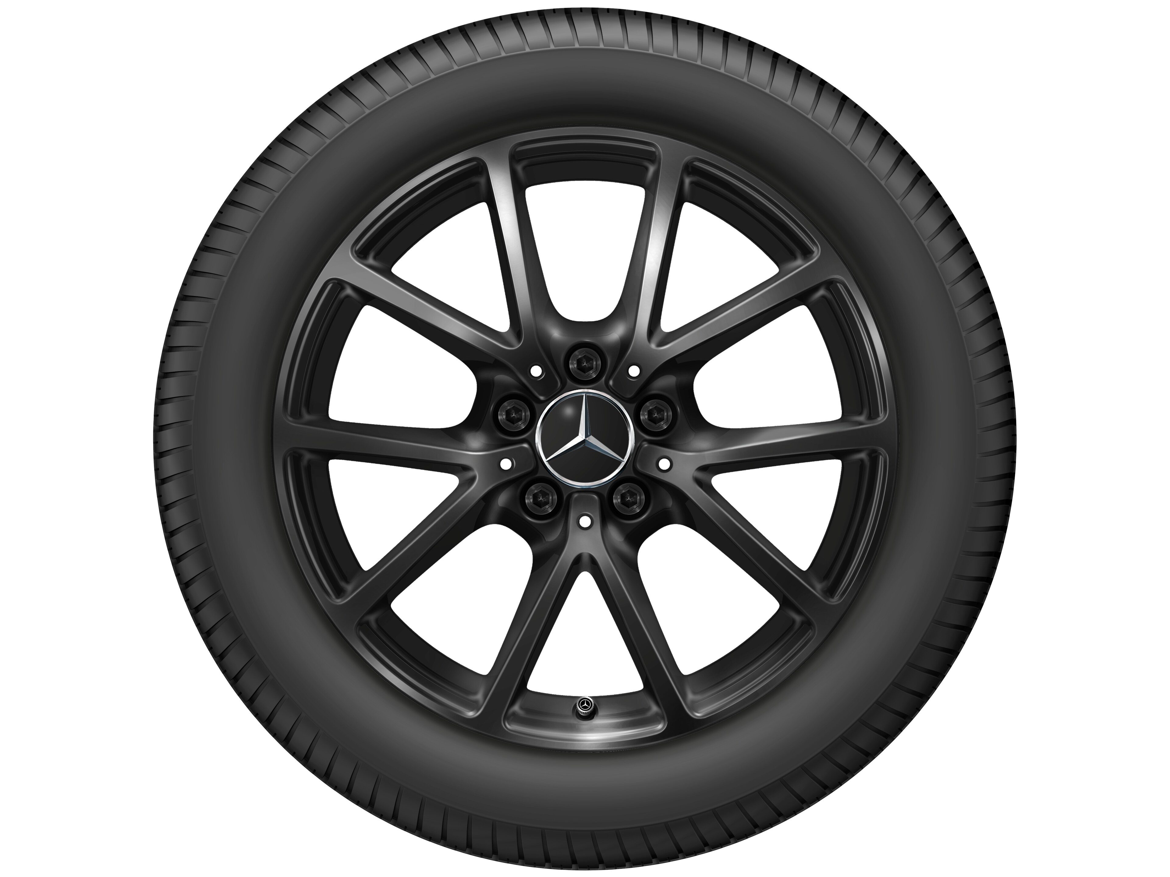 Kolo s 10 paprsky, 43,2 cm (17 palců) - 8 J x 17 ET 58, černá
