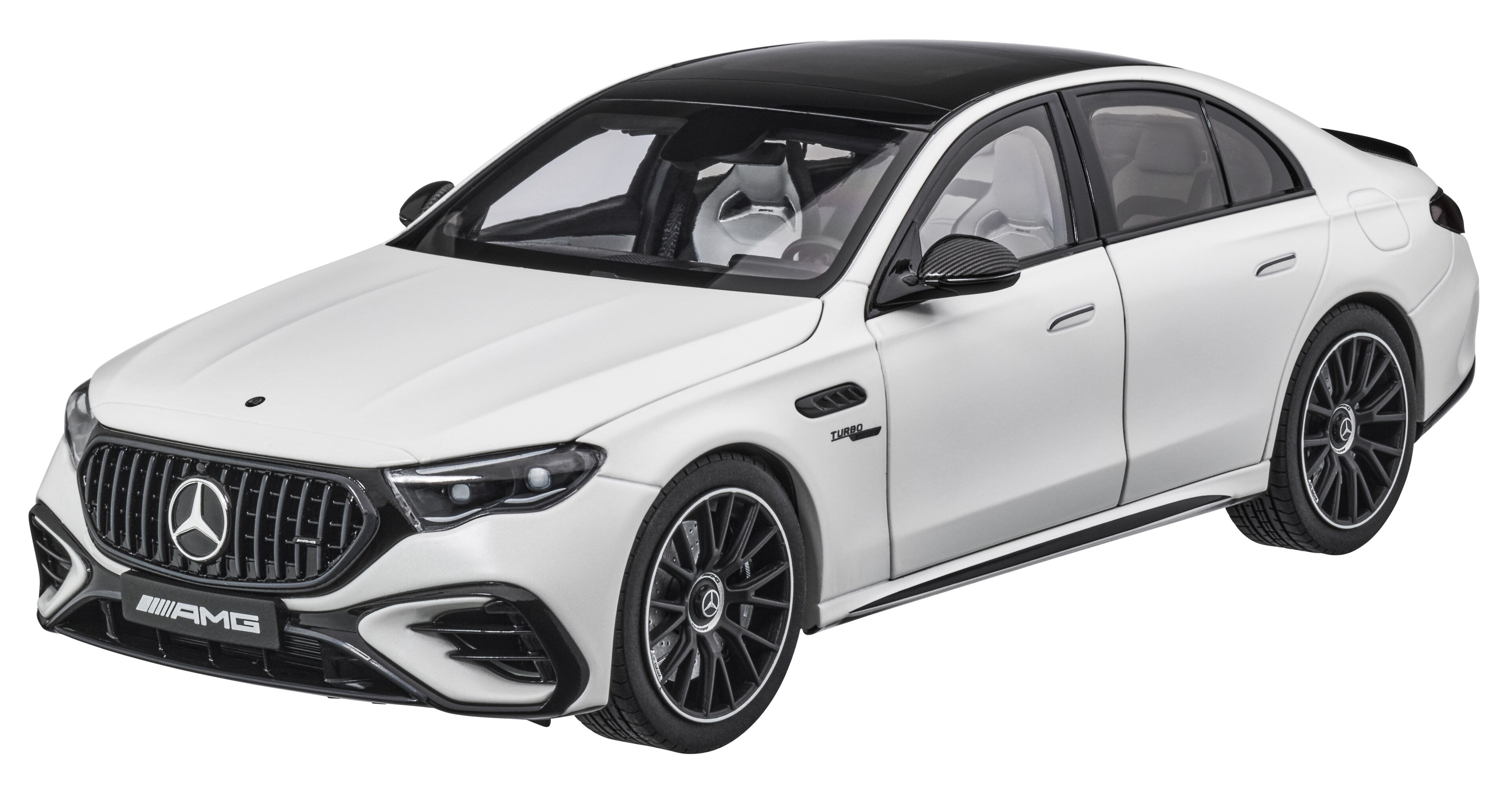 Mercedes-AMG E 53, Hybrid, 4MATIC+, W214 - G MANUFAKTUR bílá opalith magno, NZG, 1:18