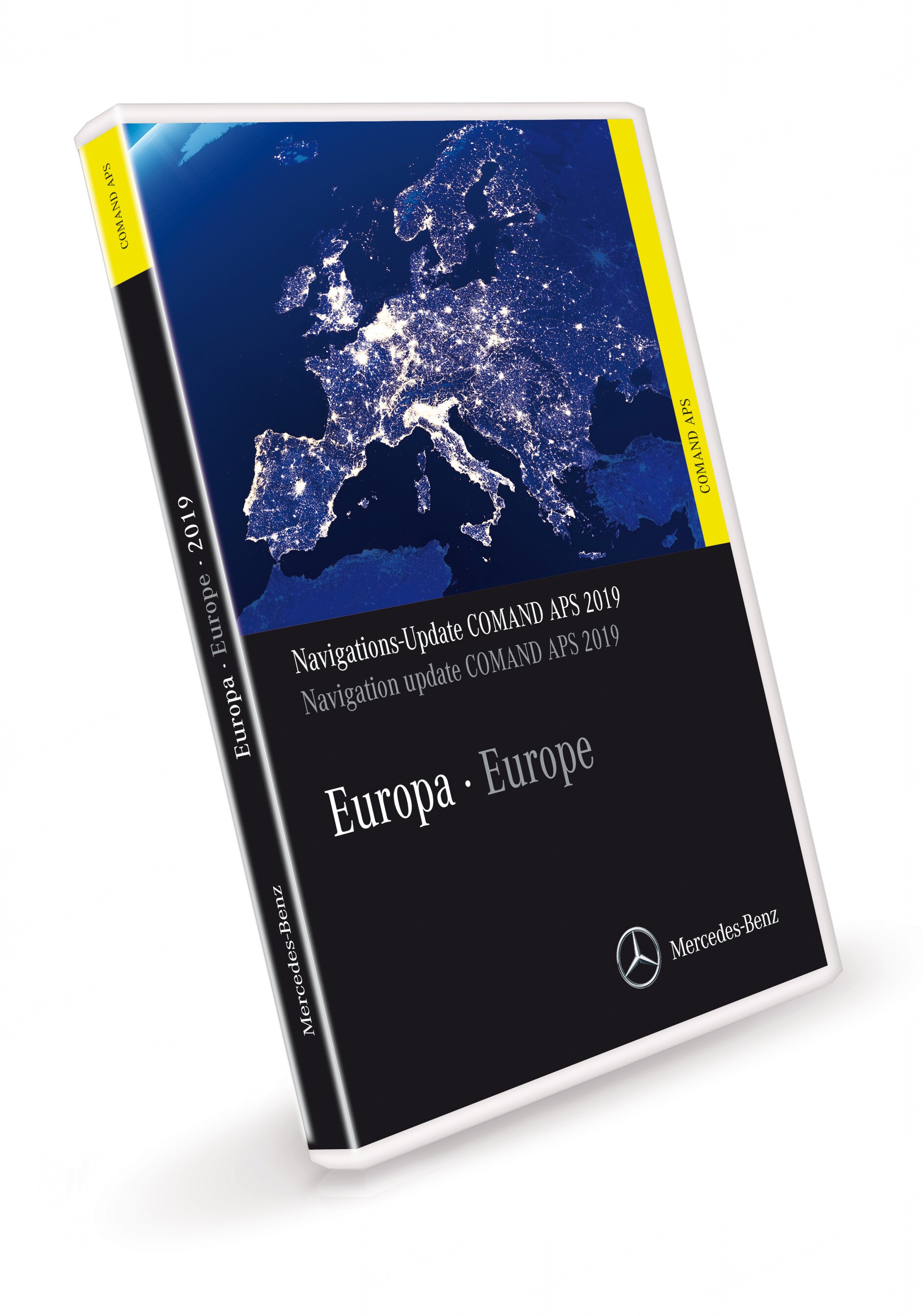 Aktualizace navigace, COMAND APS, Evropa, Verze 2018/2019, - KONEČNÁ VERZE - citrusově žlutá, NTG2.5