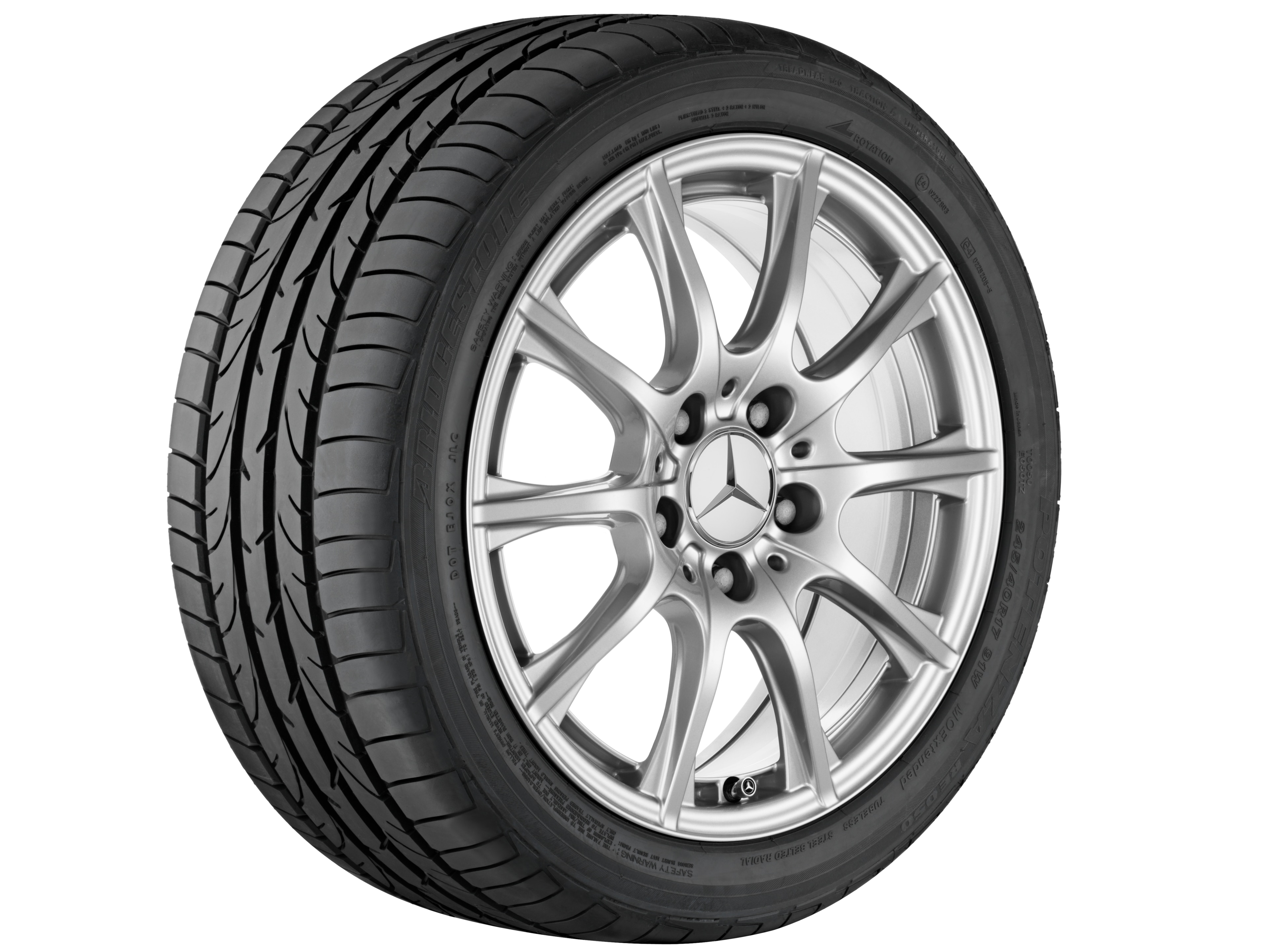Kolo s 10 paprsky, 40,6 cm (16 palce) - 6,5 J x 16 ET 38, stříbrná vanadium, lakované