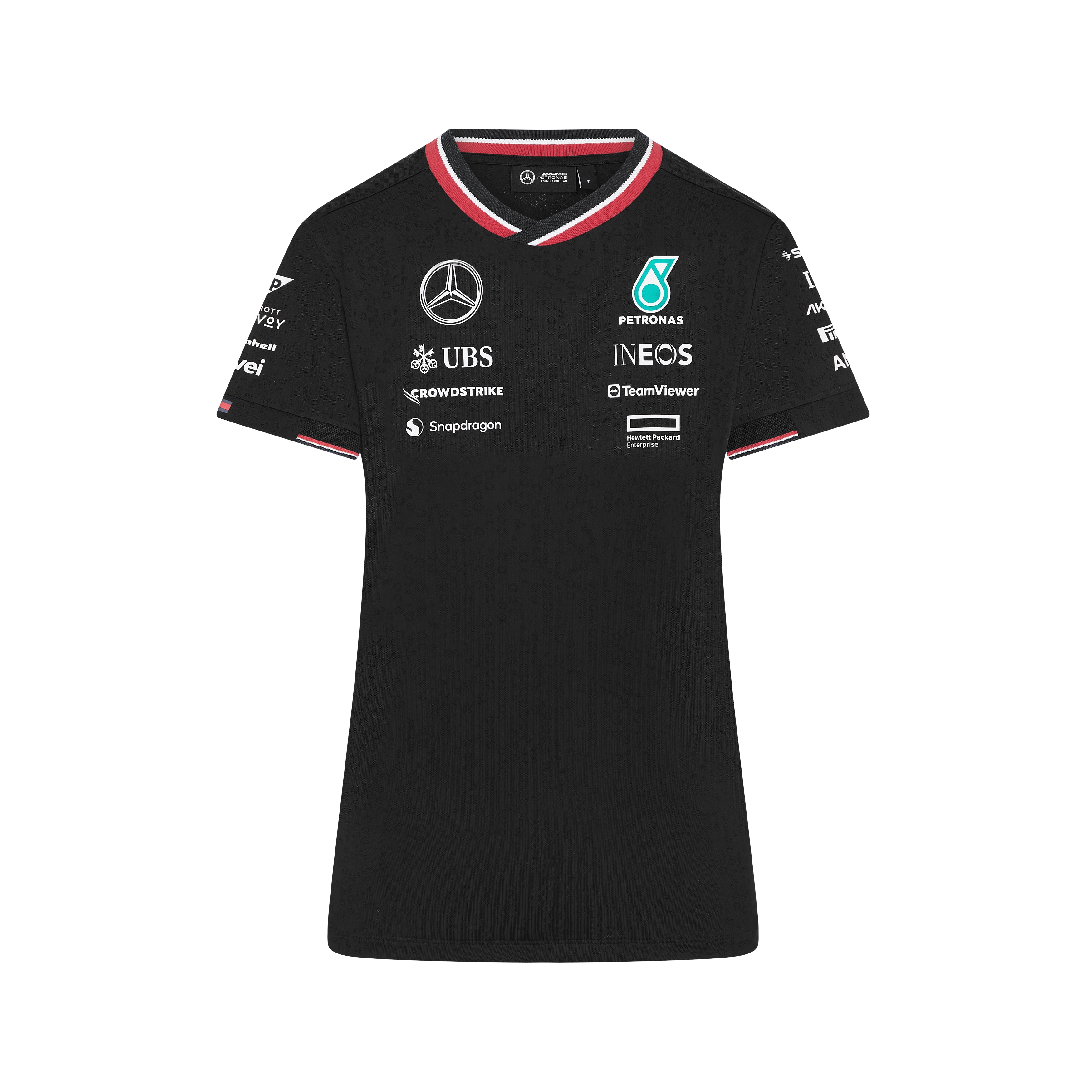Dámské tričko, Řidič, Mercedes-AMG F1 - černá, L