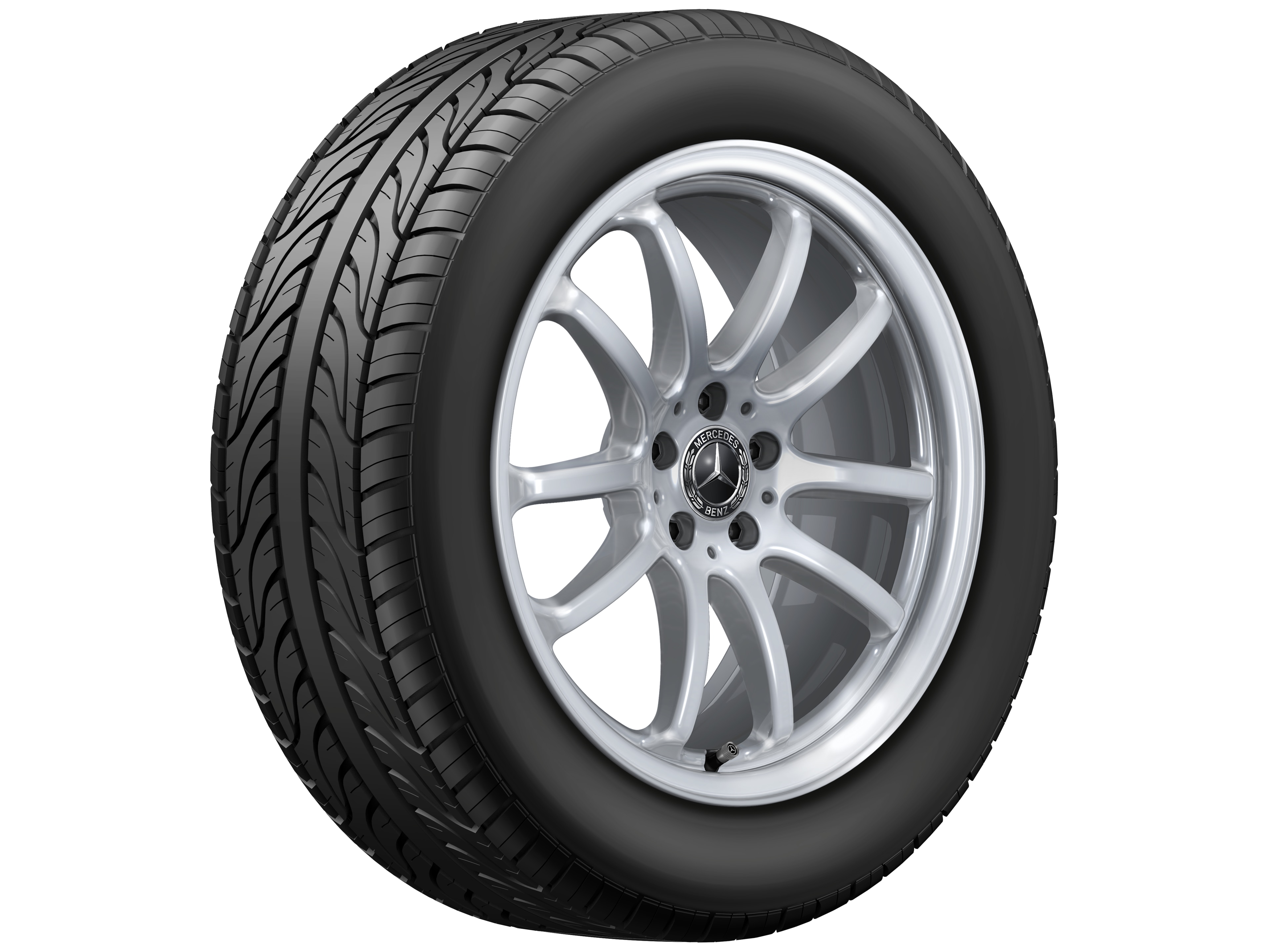 Vícepaprskové kolo, 48,3 cm (19 palců) - 8 J x 19 ET 30,5, stříbrná vanadium