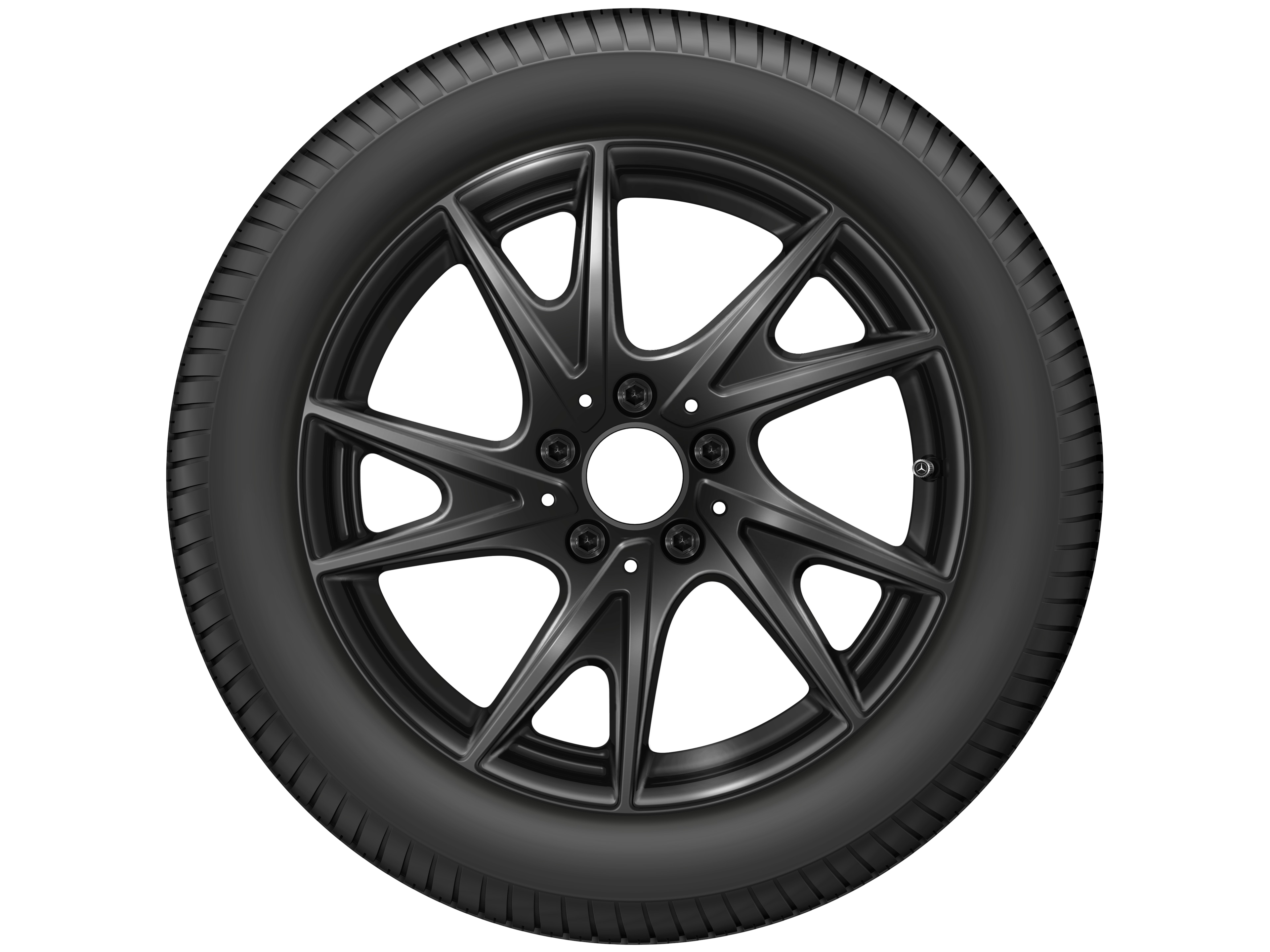 Kolo s 5 dvojitými paprsky, 43,2 cm (17 palců) - 8 J x 17 ET 58, černá