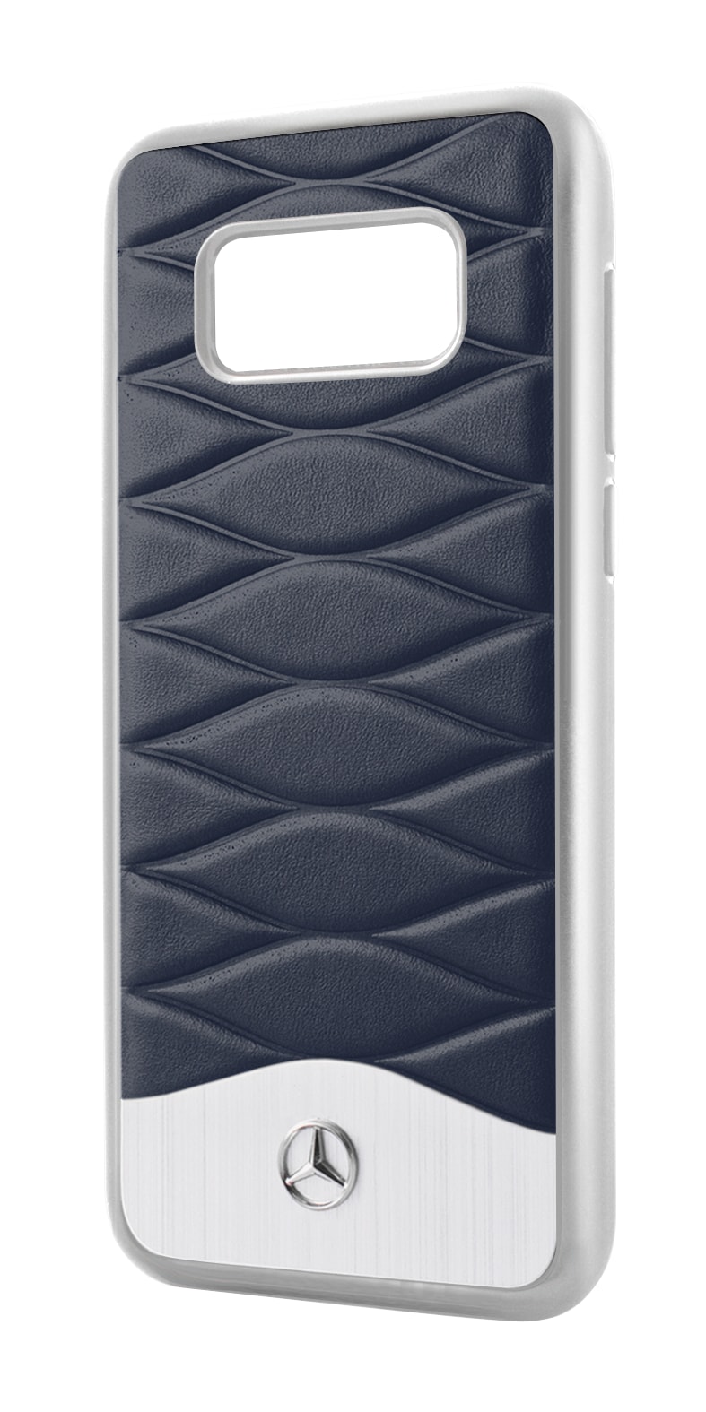 Hülle für Samsung Galaxy S8 - blau, Polycarbonat / Rindleder