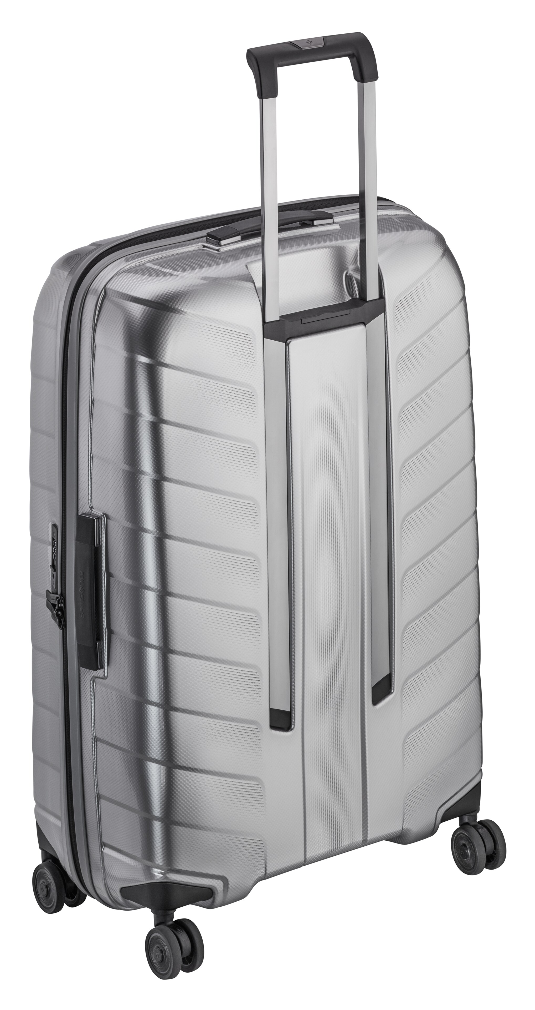 Kufřík, Spinner 75 - stříbrné barvy, Polypropylen / Polyester, Samsonit, 97 l