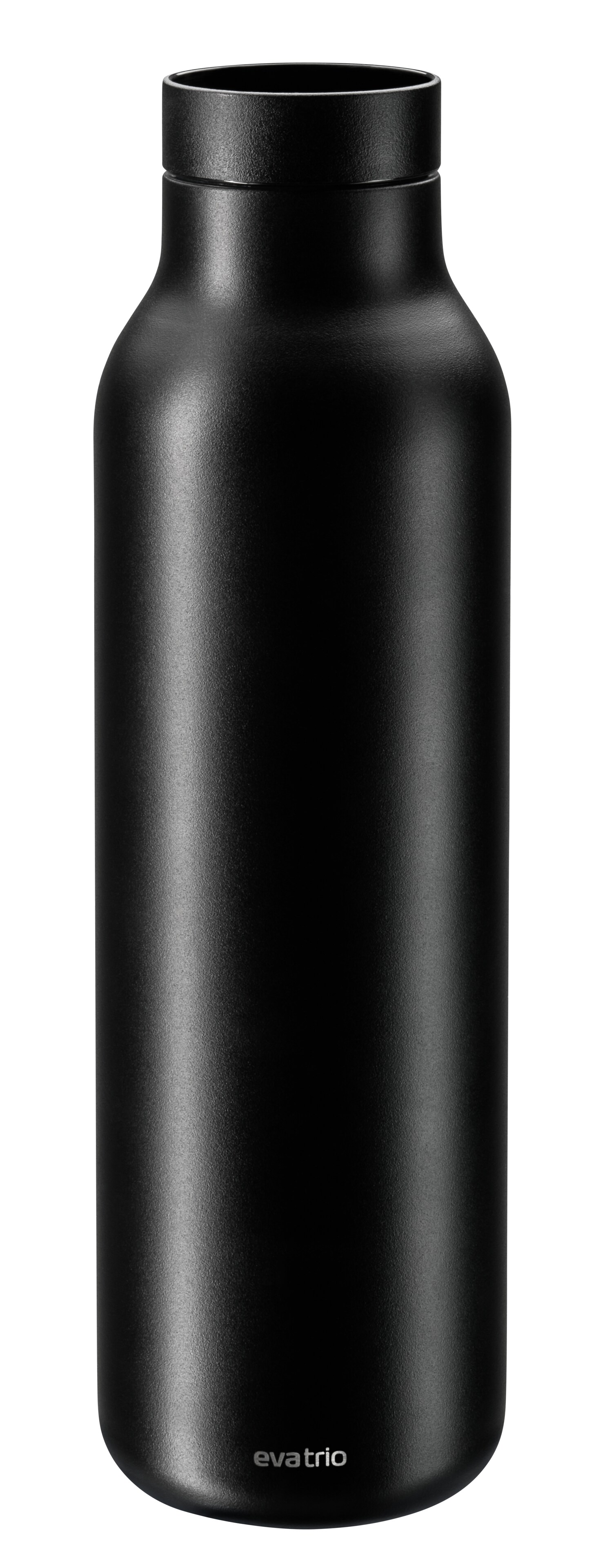 Láhev na pití AMG - černá, Nerezová ocel / Polypropylen, 700 ml, eva trio
