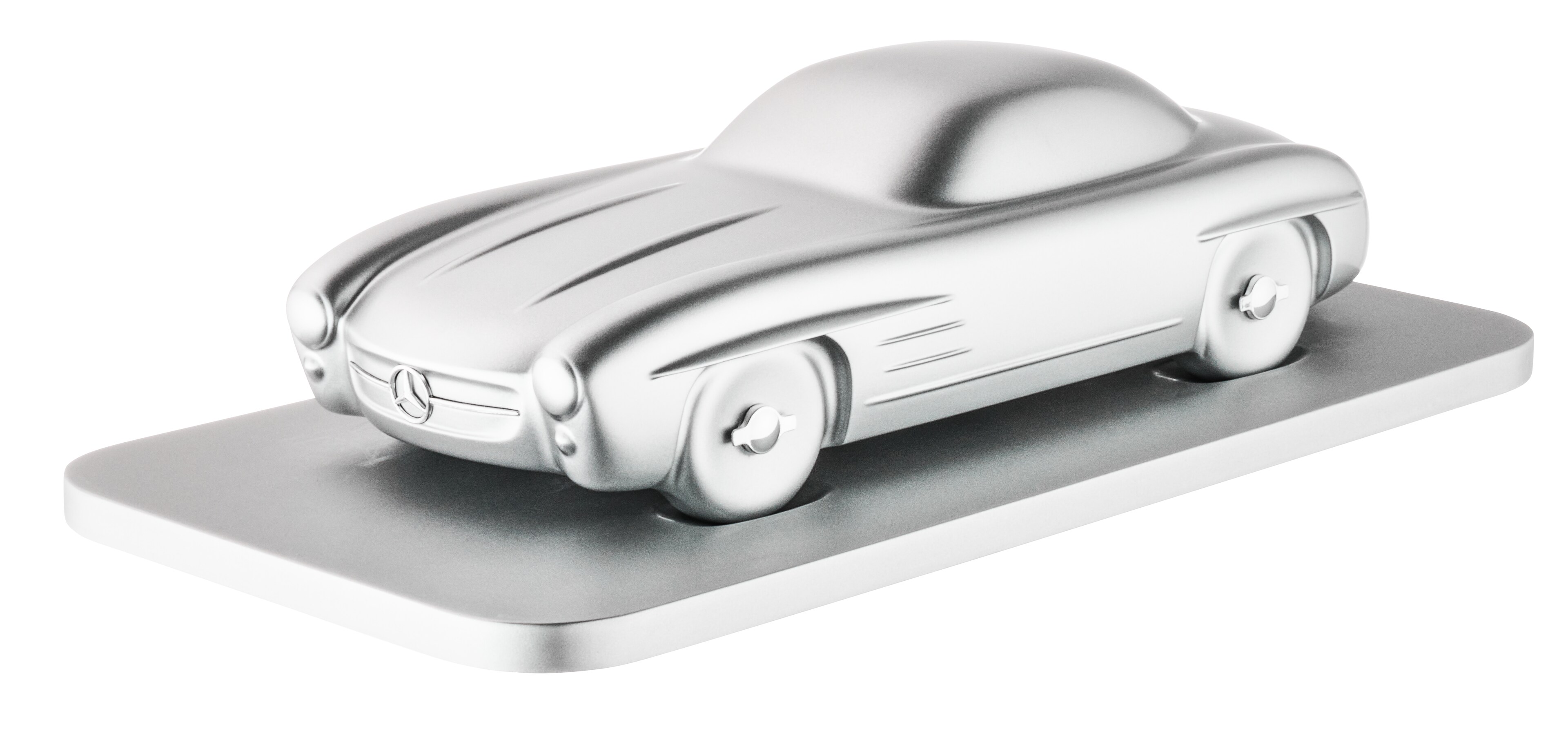 Plastika 300 SL Coupé W 198 II (1957–1963) - stříbrné barvy, Minichamps, 1:18