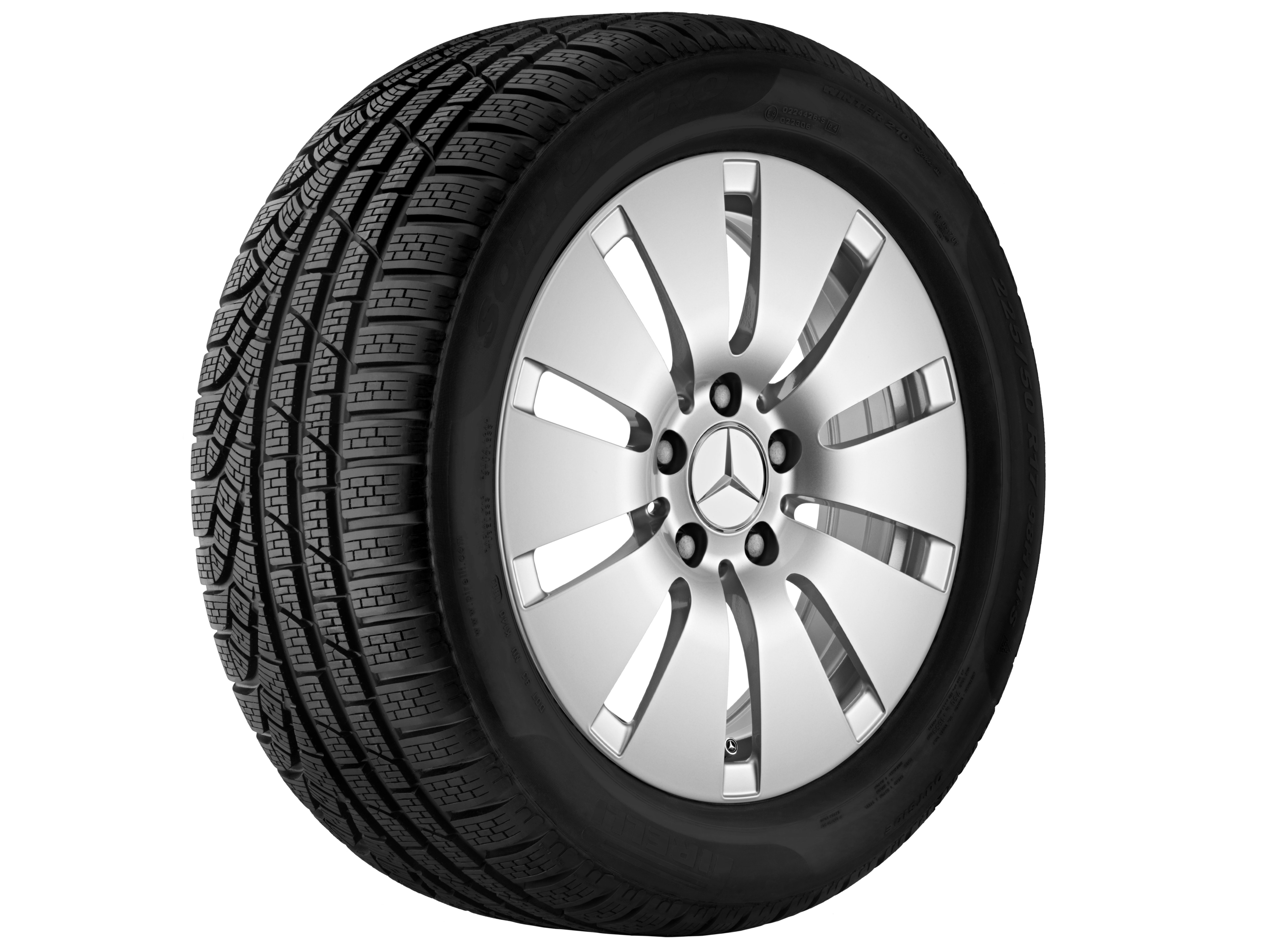 Kolo s 10 otvory, 45,7 cm (18 palce) - 8 J x 18 ET 43, stříbrná vanadium