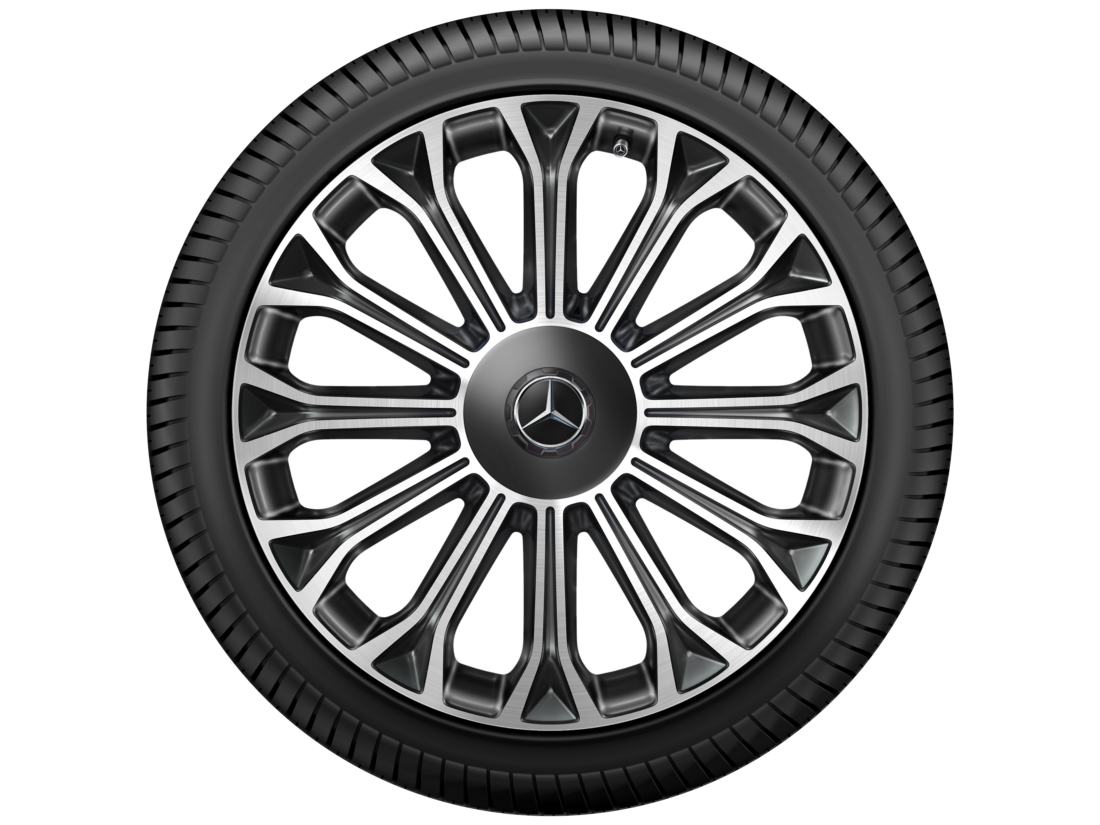 Kolo s 12 paprsky, 50,8 cm (20 palců), soustružené do lesku - 8,5 J x 20 ET 36, černá, soustružené do lesku