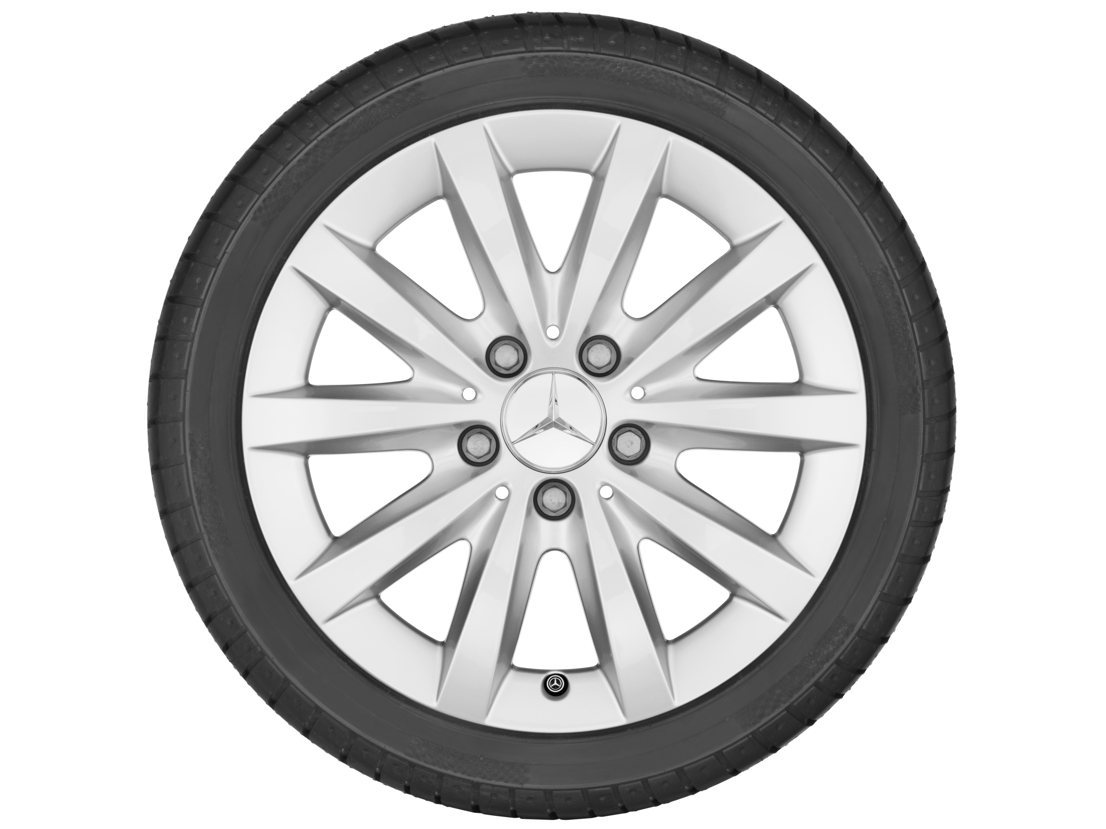 Kolo s 10 paprsky, 40,6 cm (16 palce) - 6,5 J x 16 ET 49, titanová stříbrná, lakované
