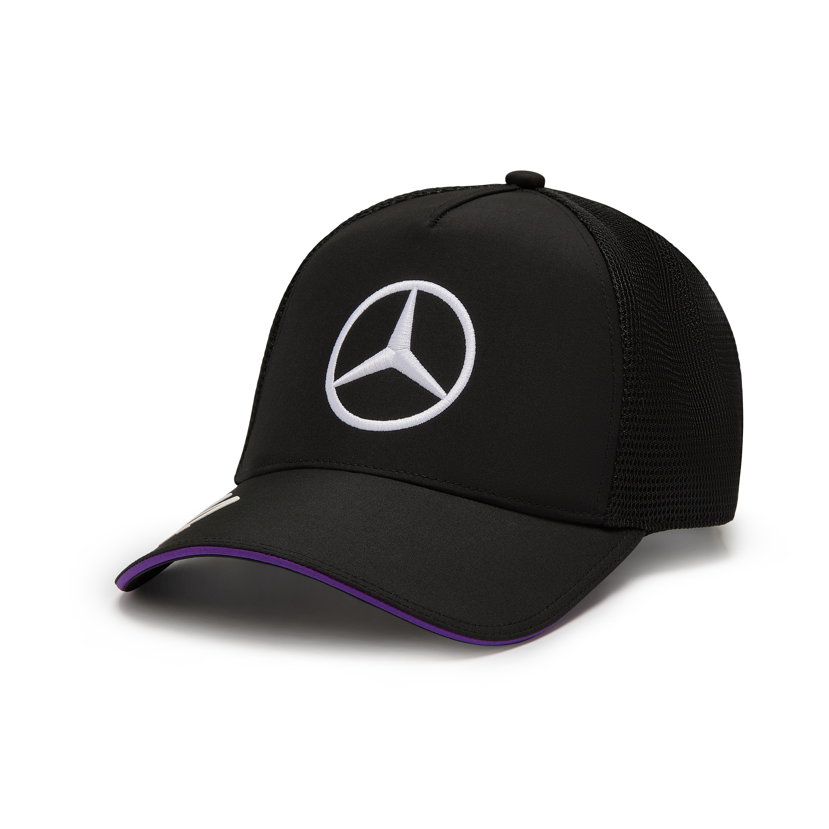 Kšiltovka, Lewis Hamilton, Mercedes-AMG F1 - černá, Polyester