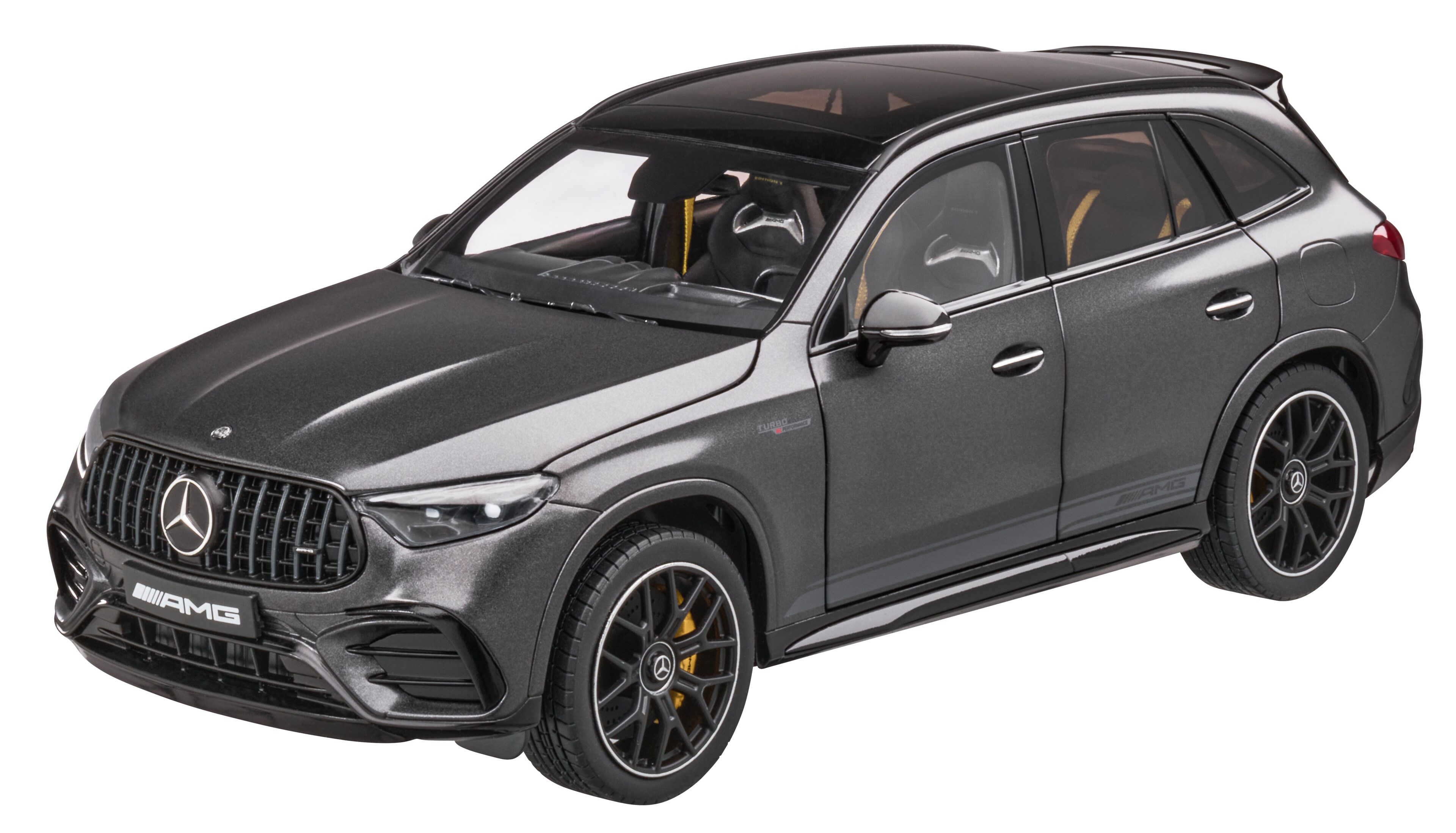 Mercedes-AMG GLC 63, S E PERFORMANCE, X254, edition #1 - MANUFAKTUR šedá graphite magno, NZG, 1:18