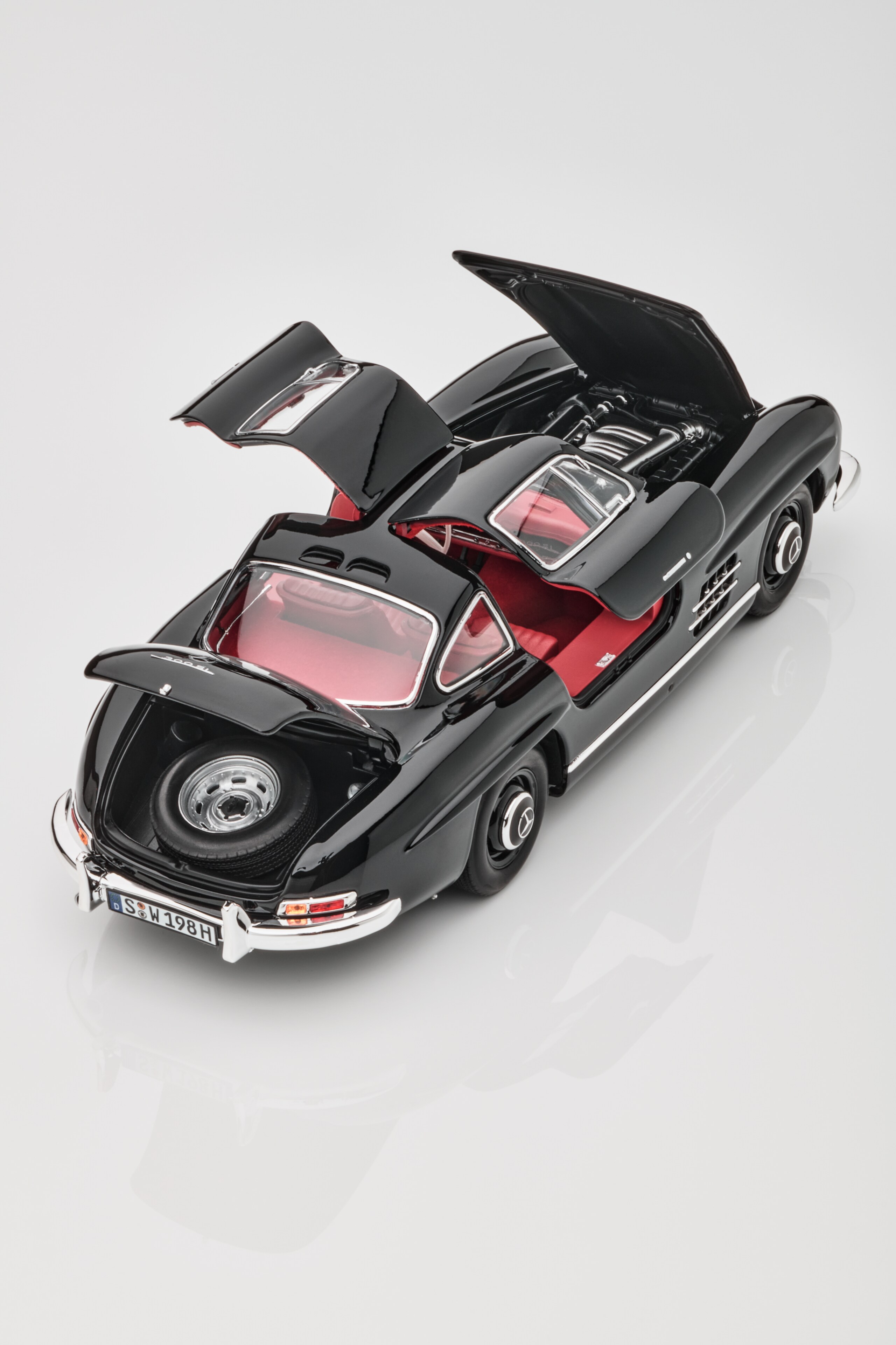 300 SL kupé (1954-1963) W 198 - černá, Norev, 1:18