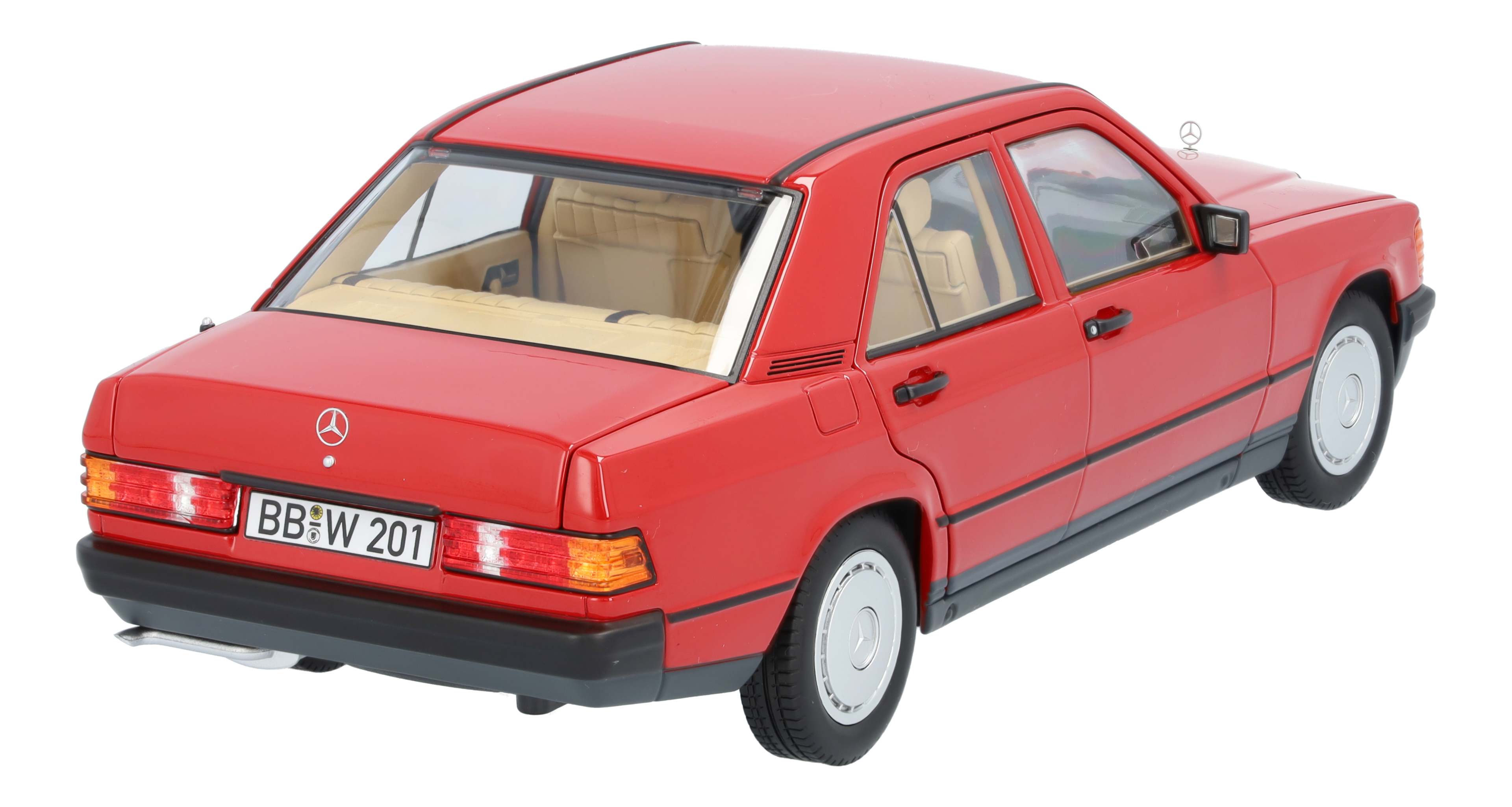 190 E W 201 (1982-1988) - červená, Norev, 1:18
