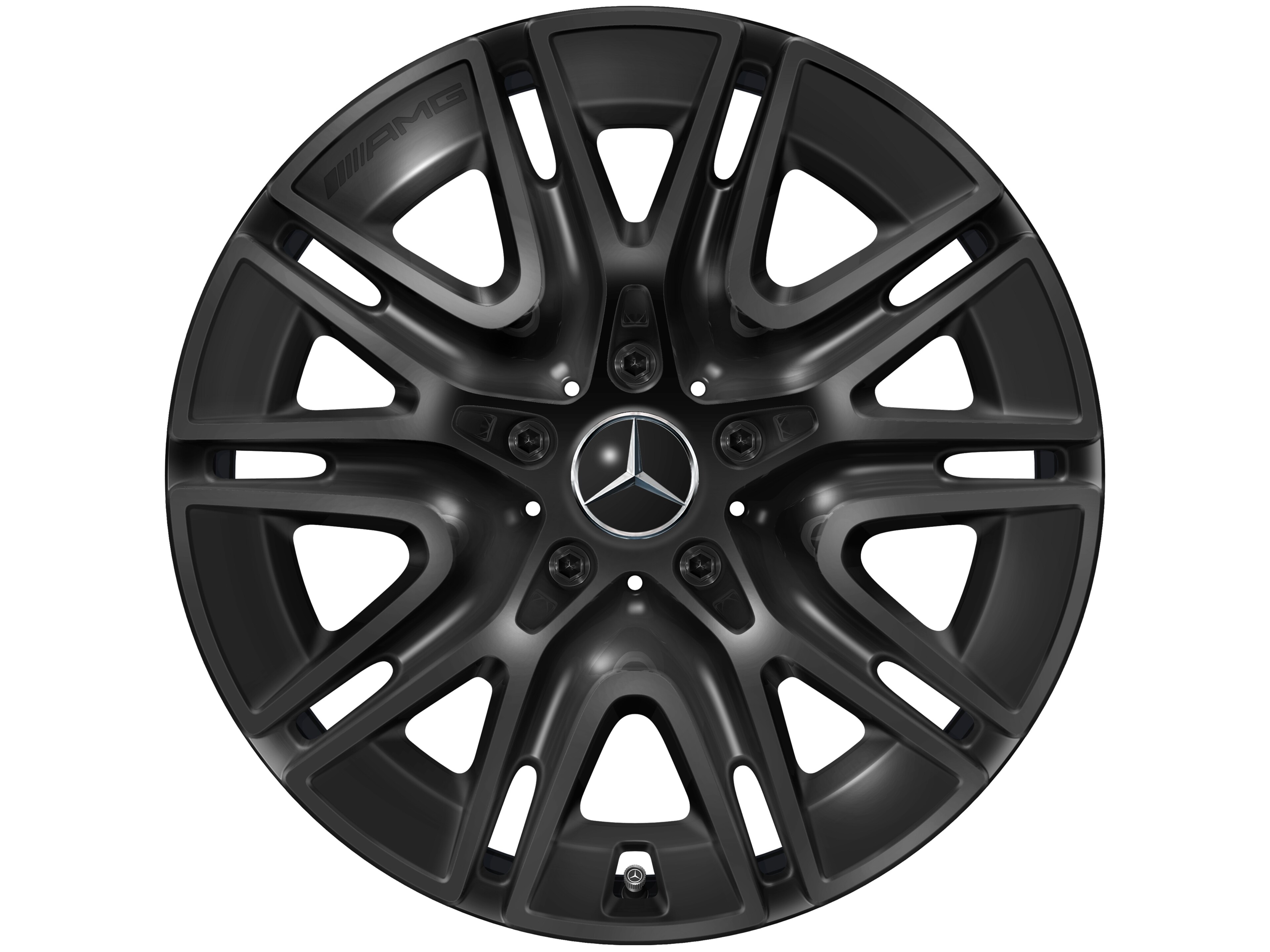 Kolo AMG s 10 paprsky, 50,8 cm (20 palců) - 8,5 J x 20 ET 32,2, černá, lesklé